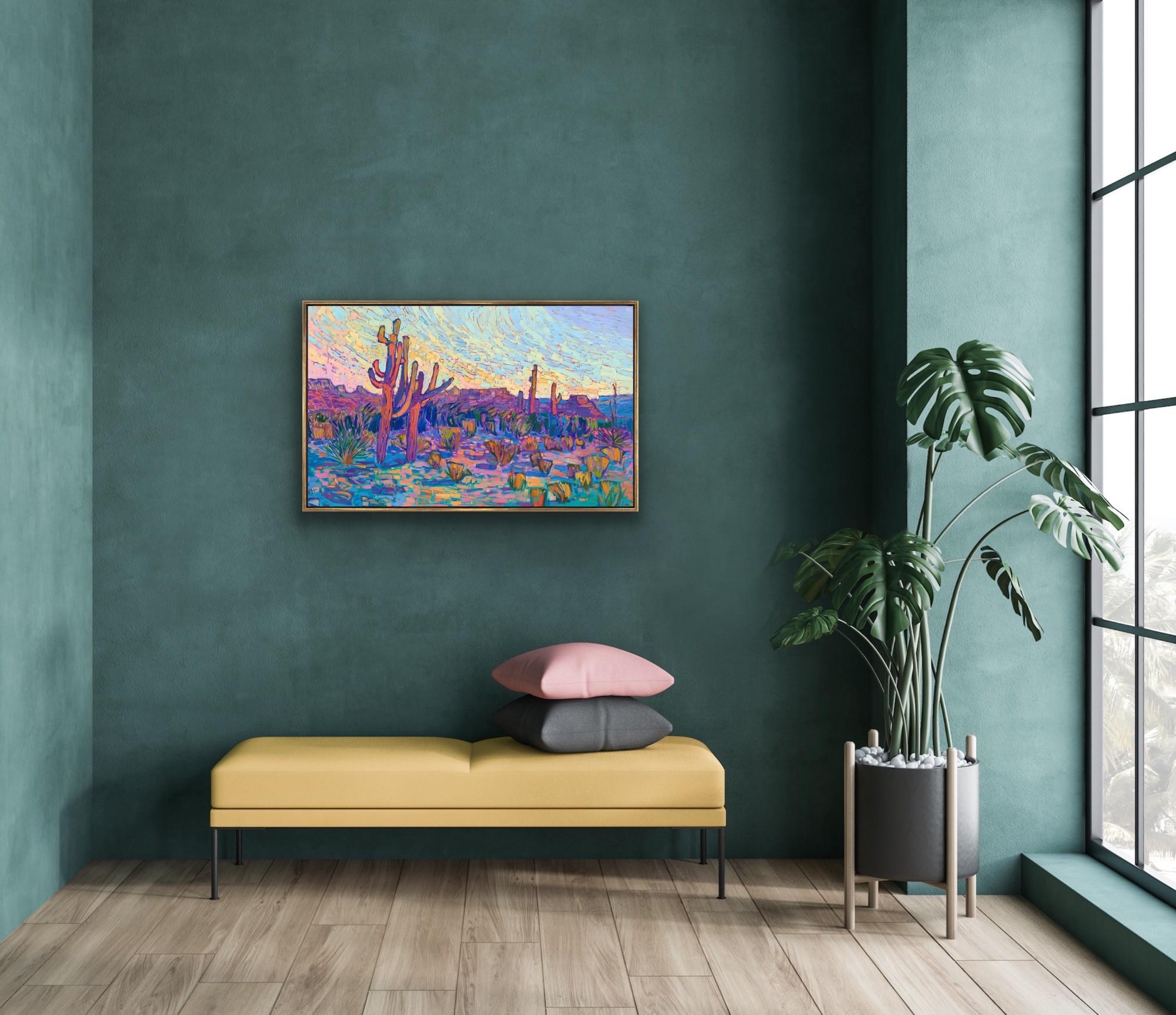 Tonalità Saguaro -- Fai un'offerta! - Painting Impressionismo astratto di Erin Hanson