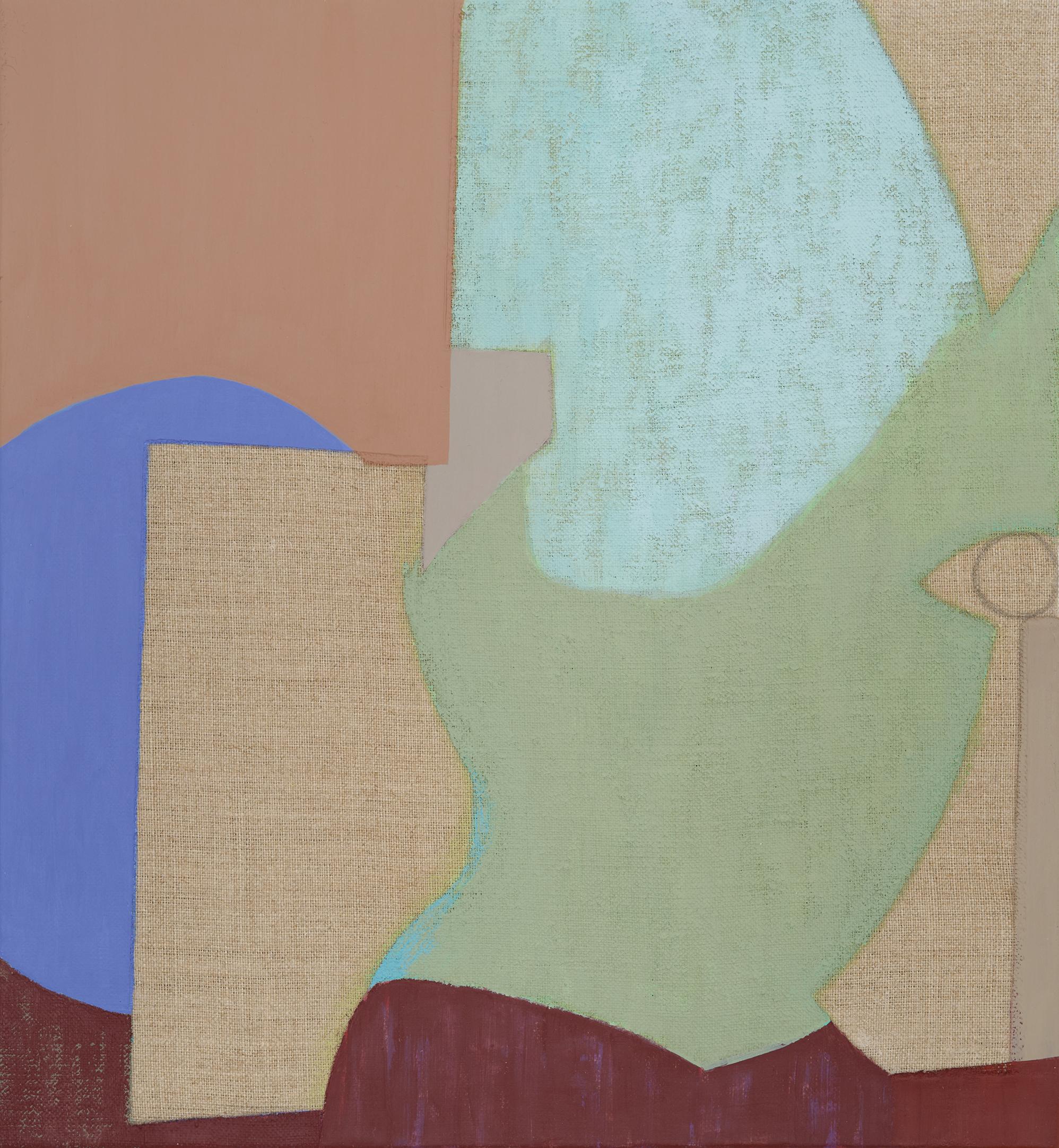 Erin O'Brien Abstract Painting - "I Remember You" 2025 acrylic on linen 12 x 11 in.