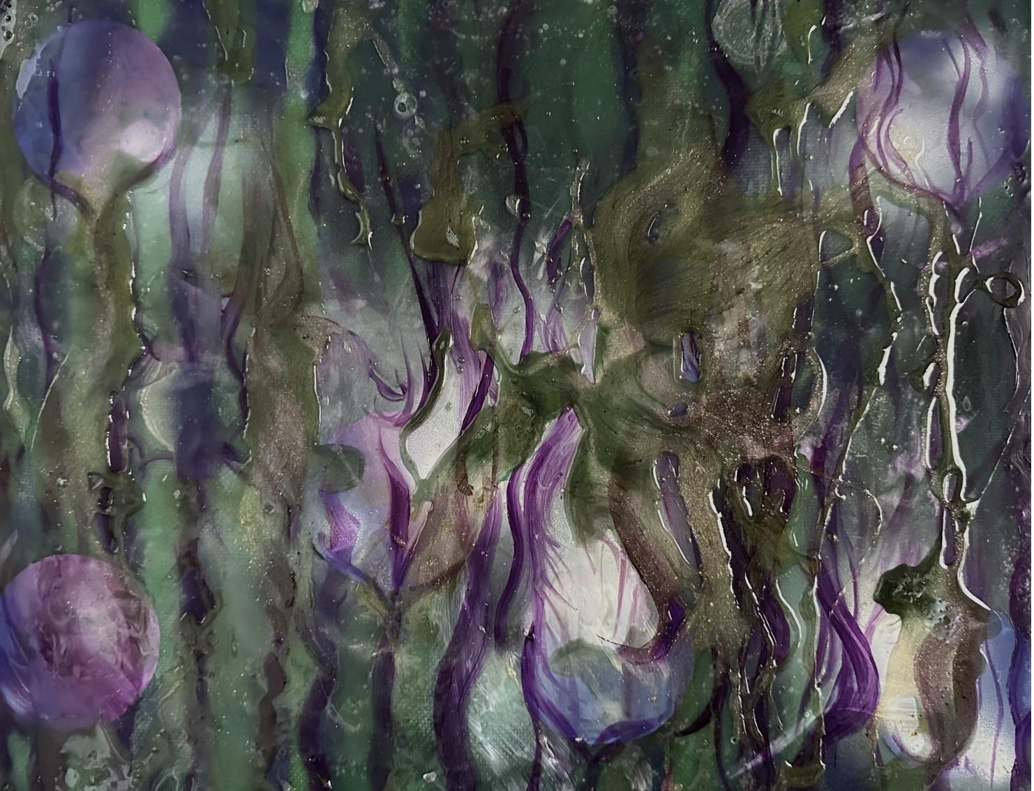 Abstract Painting Erin Parish - Séjour aux algues