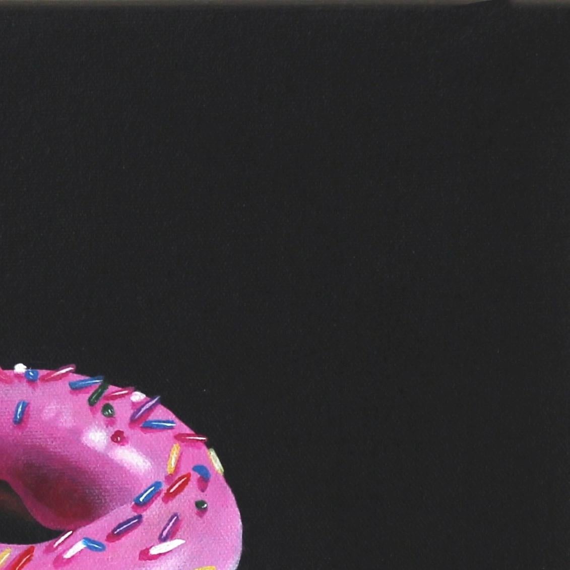 Pink Donut With Rainbow Sprinkles 1