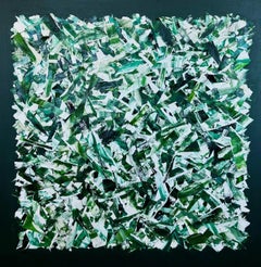 Evermore di Erin Tice, Quadro quadrato grande Greene & Greene dipinto su tela