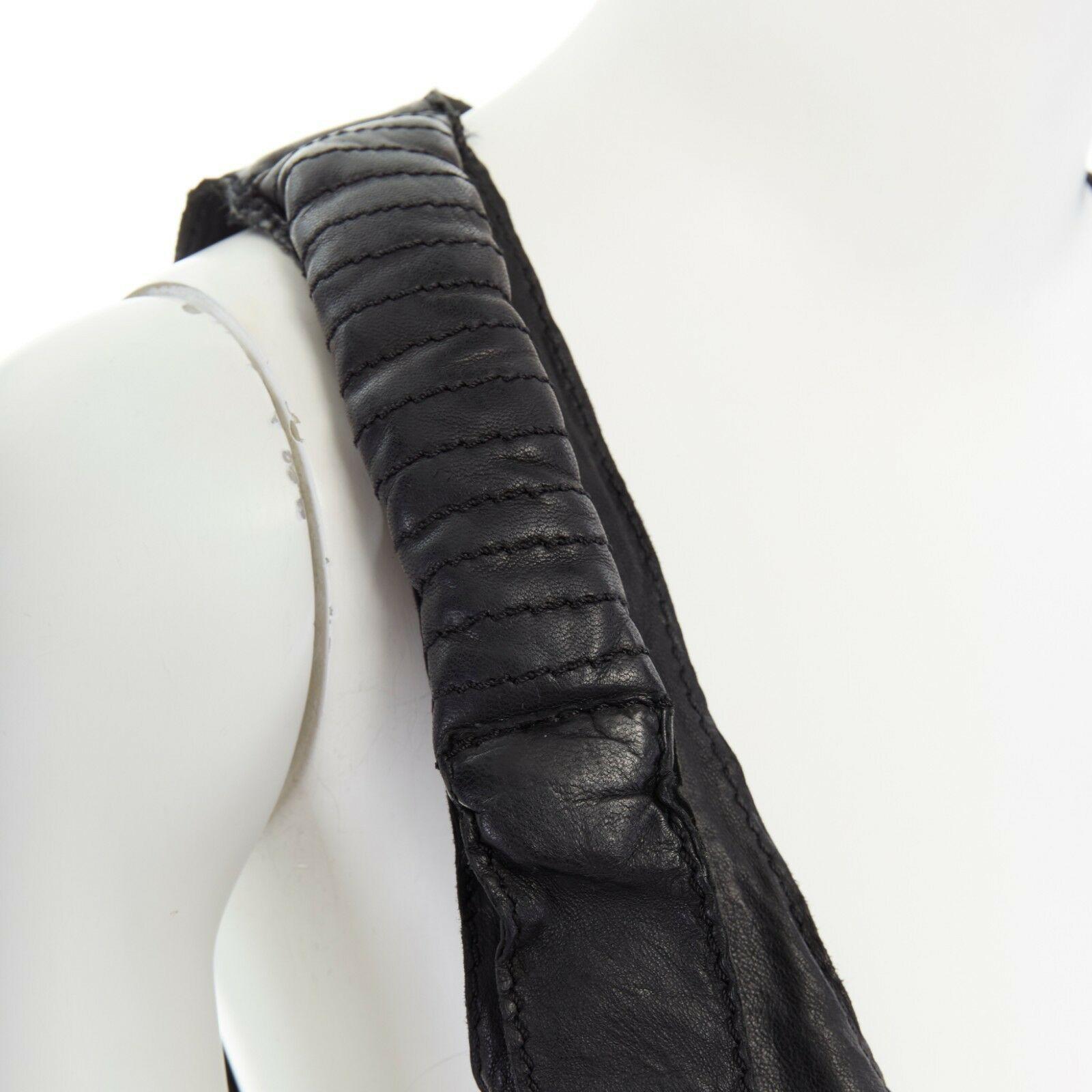 Women's ERIN WASSON ZADIG VOLTAIRE padded strap silver buckle zip trim leather vest M
