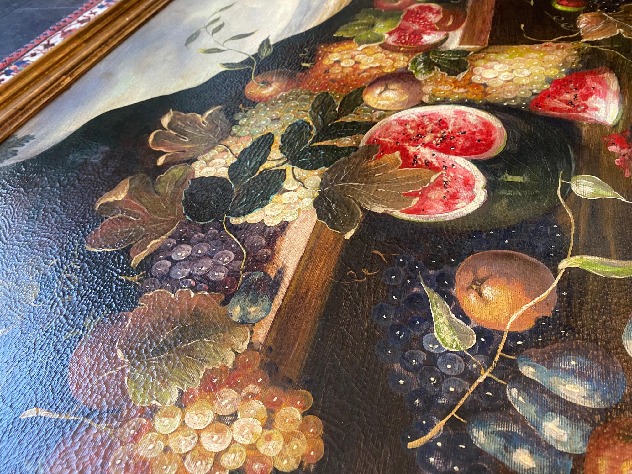 Natura morta di Erina Margiacchi - Olio su tela 70x100 cm in vendita 6
