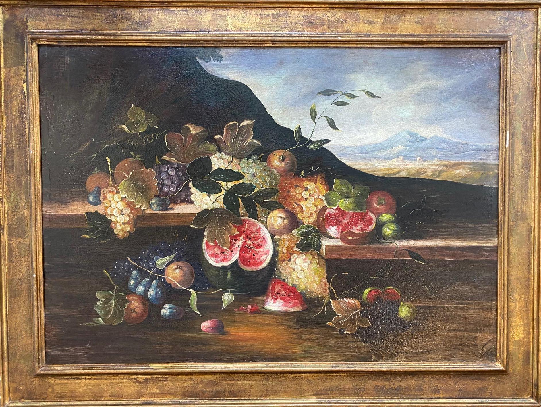 Natura morta di Erina Margiacchi - Olio su tela 70x100 cm in vendita 7