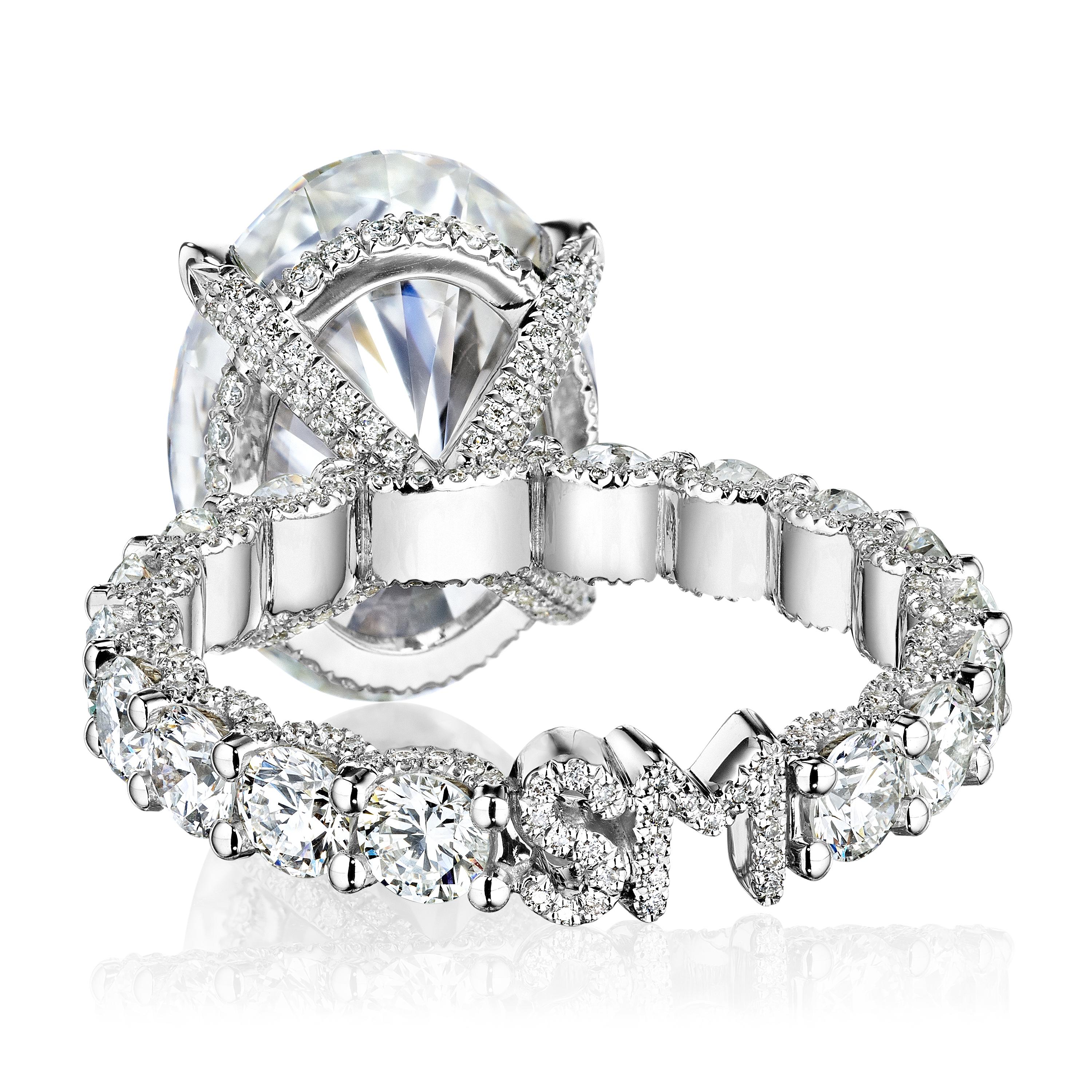 Im Angebot: GIA-zertifizierter 5,00 Karat D VS1 GIA Oval Diamant-Verlobungsring „Catherine“ () 2