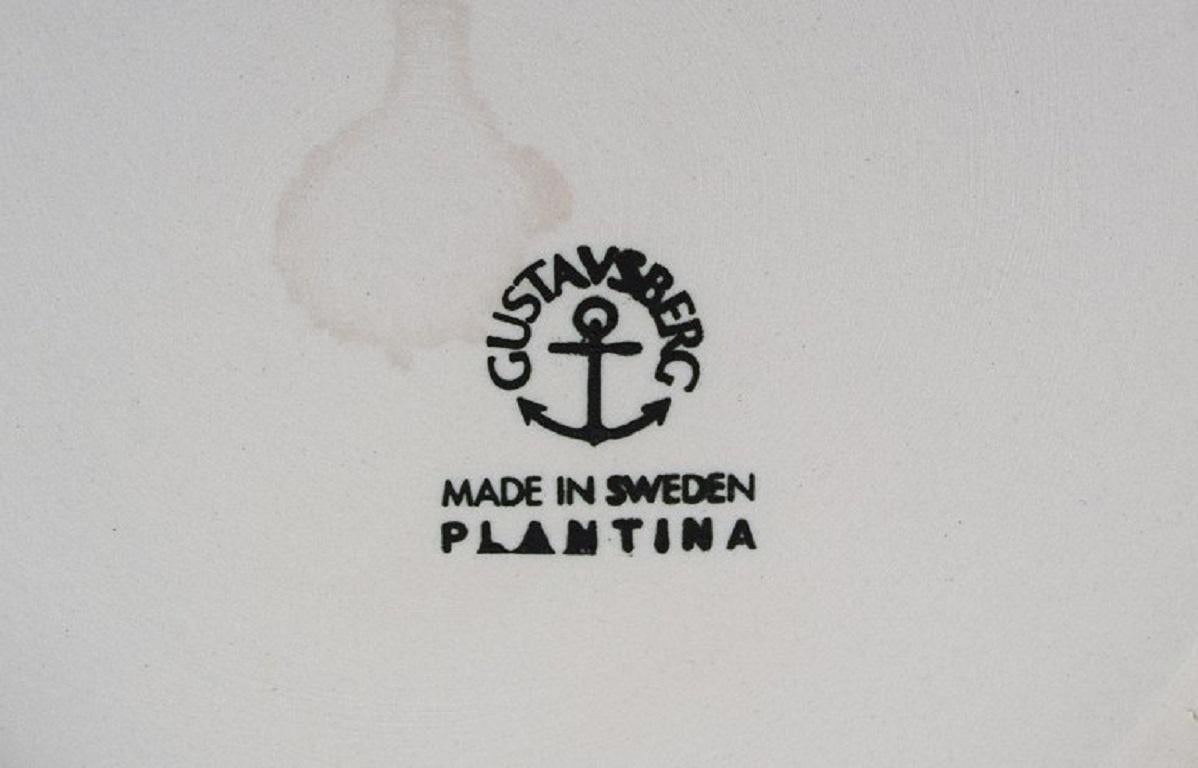 Vier Plantina-Blumentopf-Töpfe aus glasiertem Porzellan vonix Hennix für Gustavsberg (Skandinavische Moderne) im Angebot