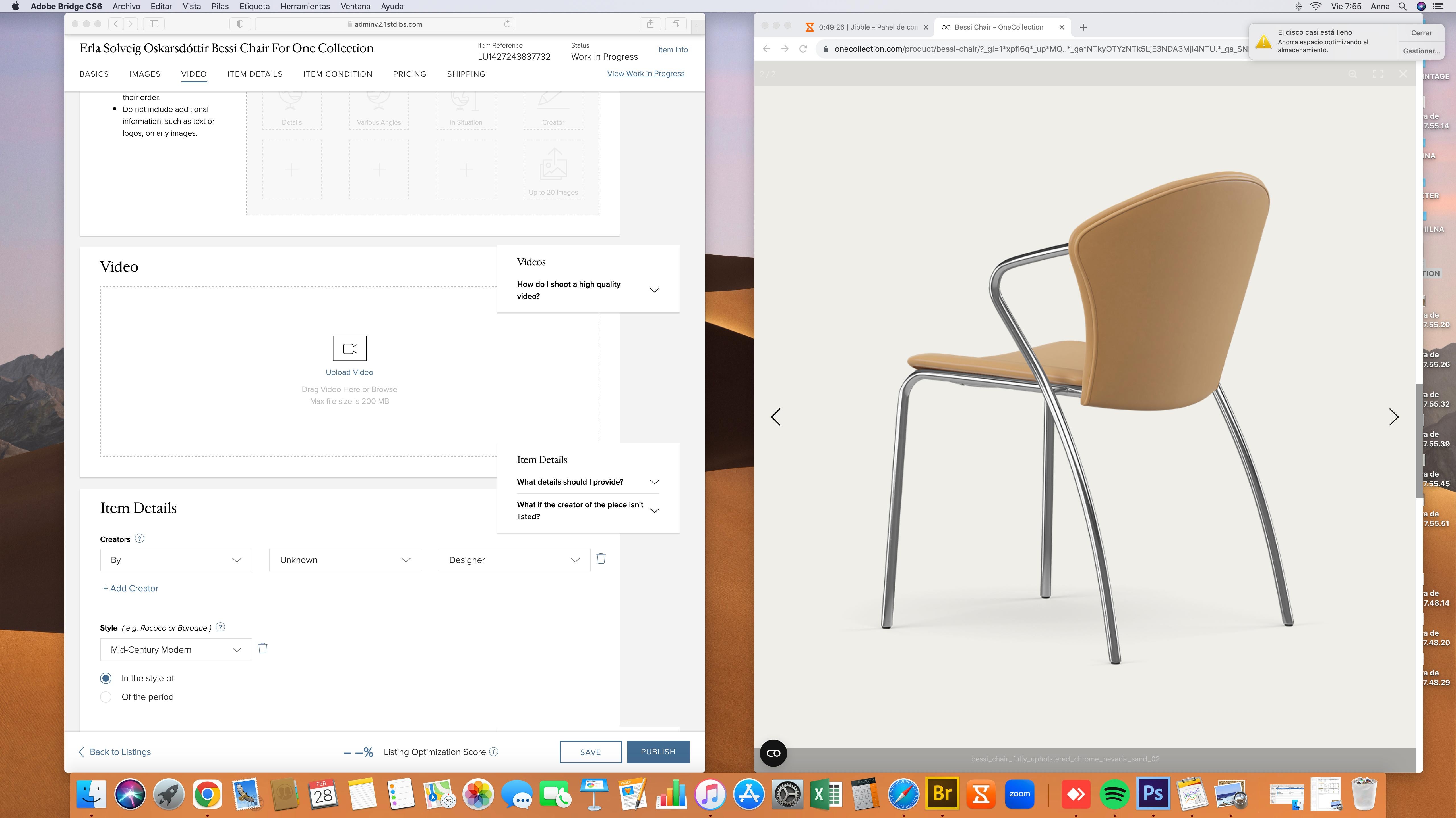 Collection'S di Erla Solveig Oskarsdóttir Bessi Chair For One in vendita 3