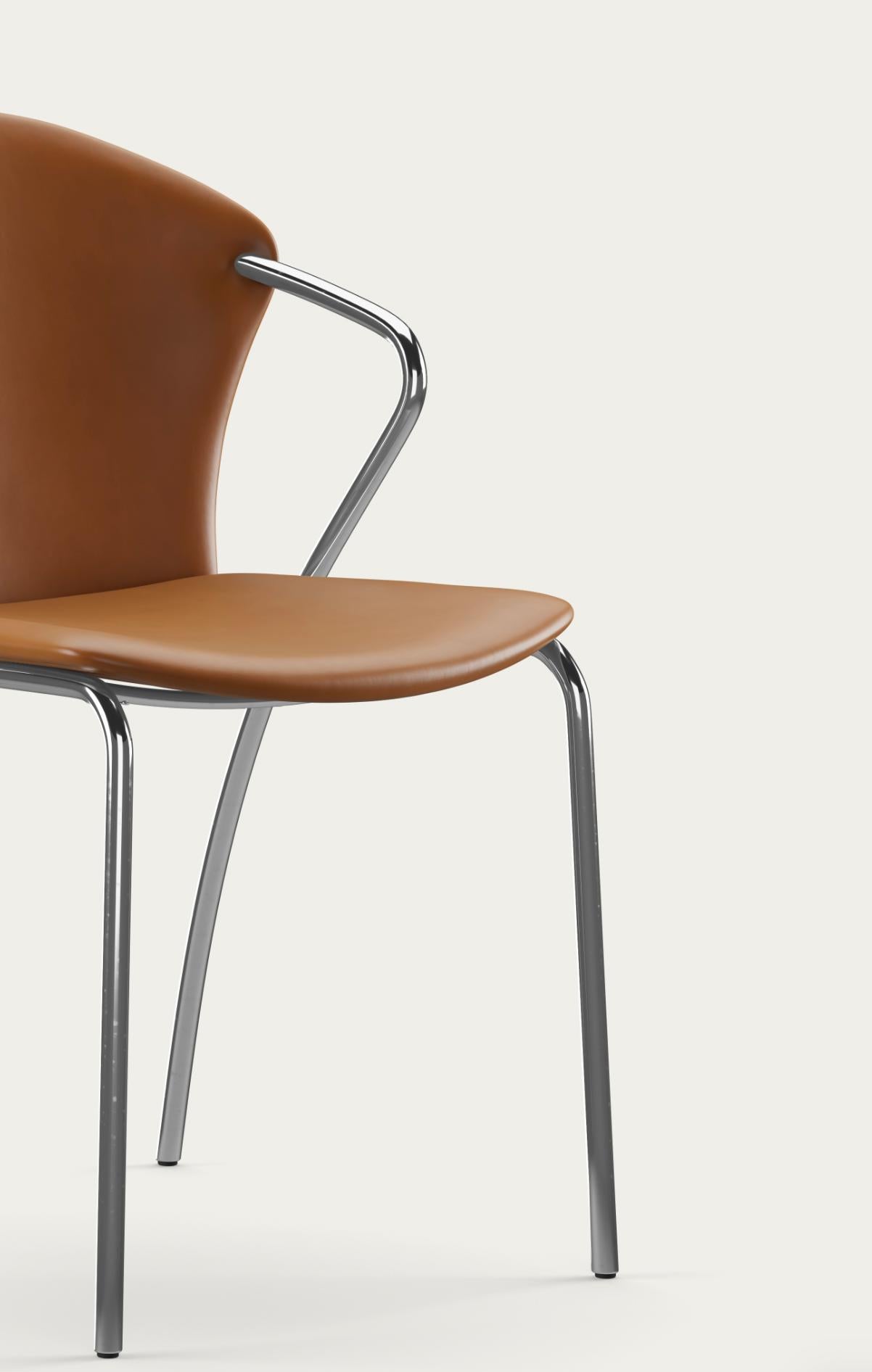 Chrome Erla Solveig Oskarsdóttir Bessi Chair For One Collection en vente