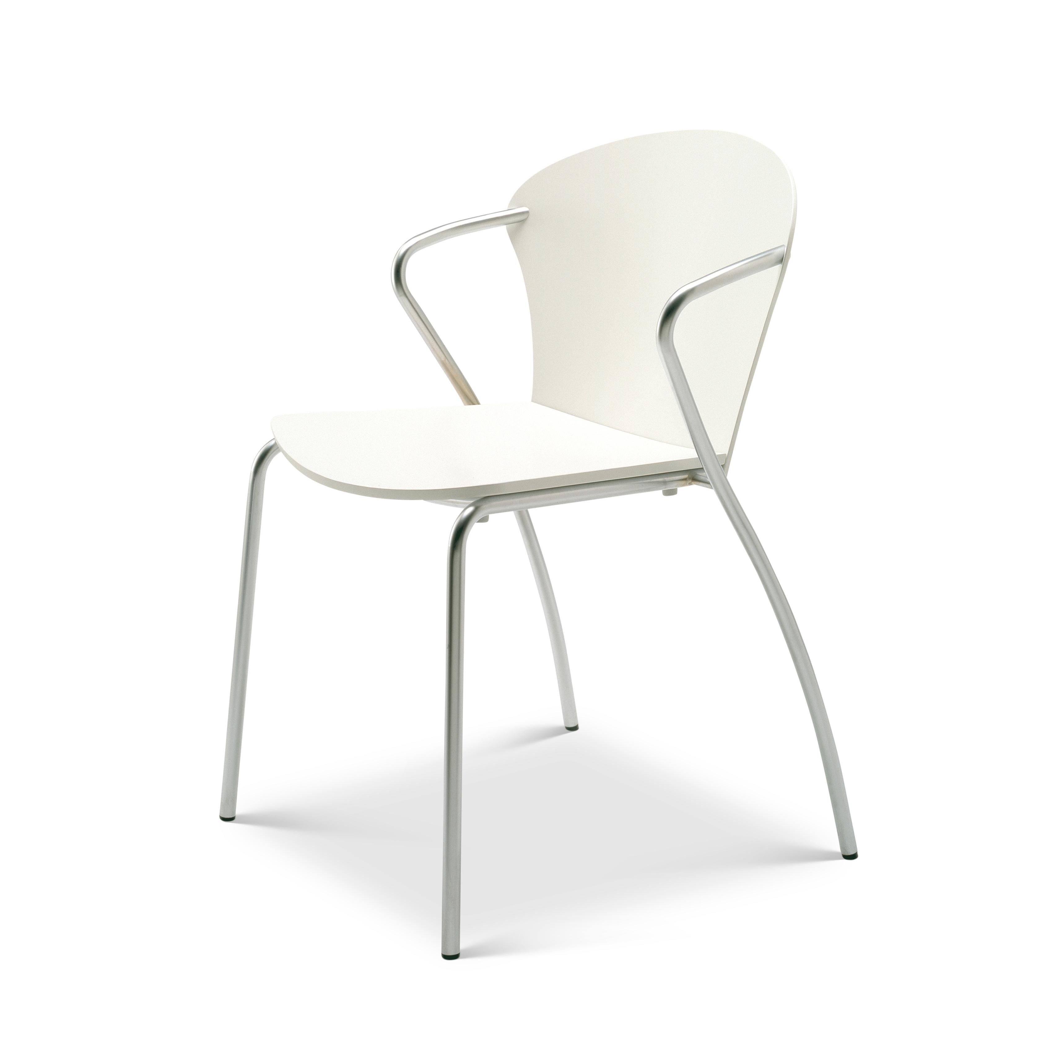 Erla Sólveig Óskarsdóttir, EO 5400 White Stackable Bessi Chair by One Collection For Sale 2