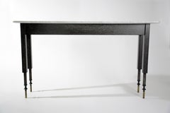 Erland Console Table with Carrara Marble Top by Matthew Fairbank