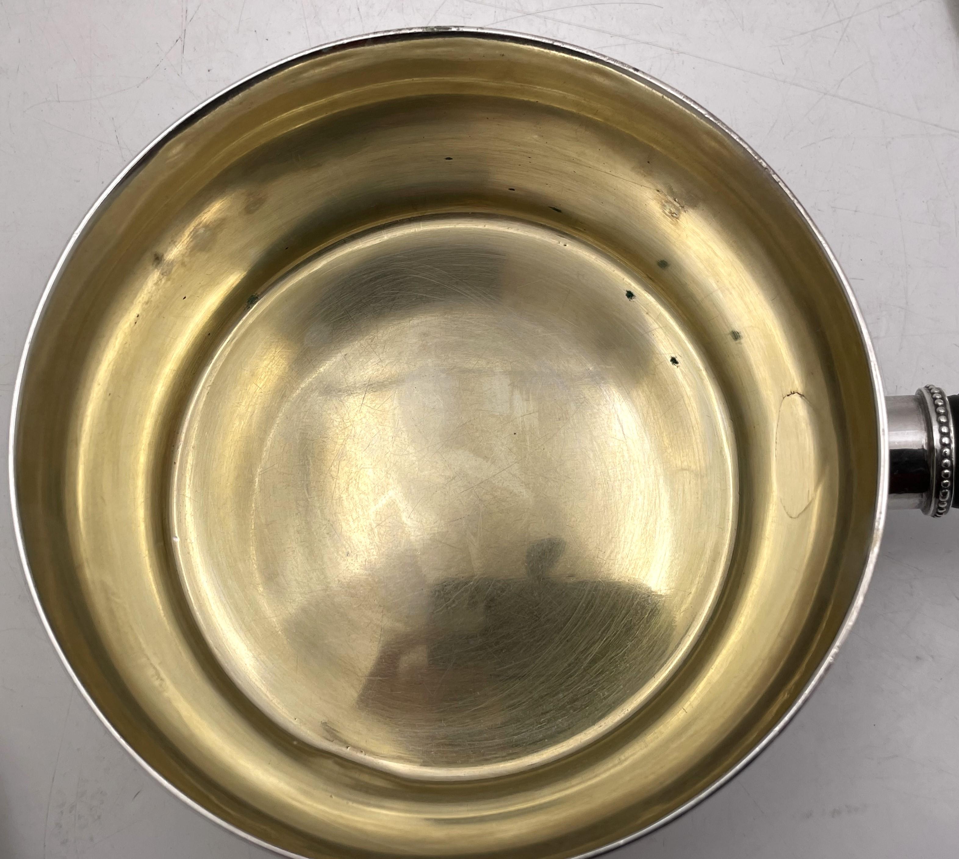 Saucepan / plat à casserole profond suédois des années 1910, doré à l'intérieur Bon état - En vente à New York, NY