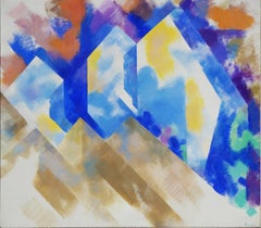 "Cliff's Formation" - Modernist Geometric Abstracted Landscape