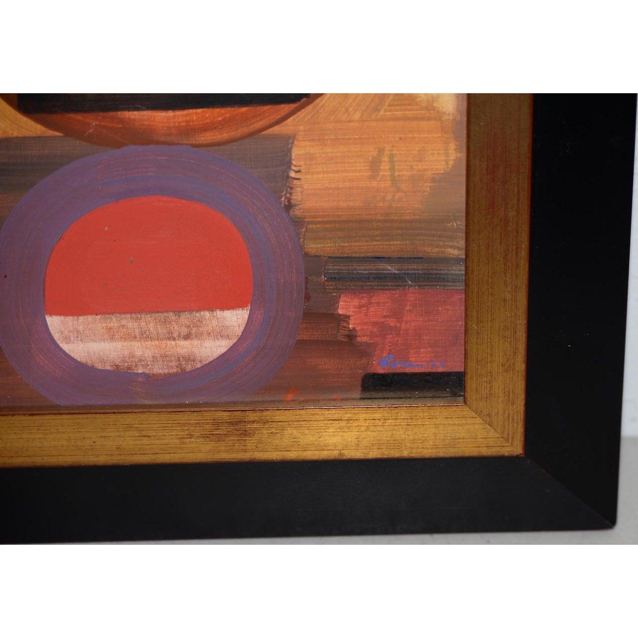 Erle Loran Mid Century Abstract Painting c.1964 1