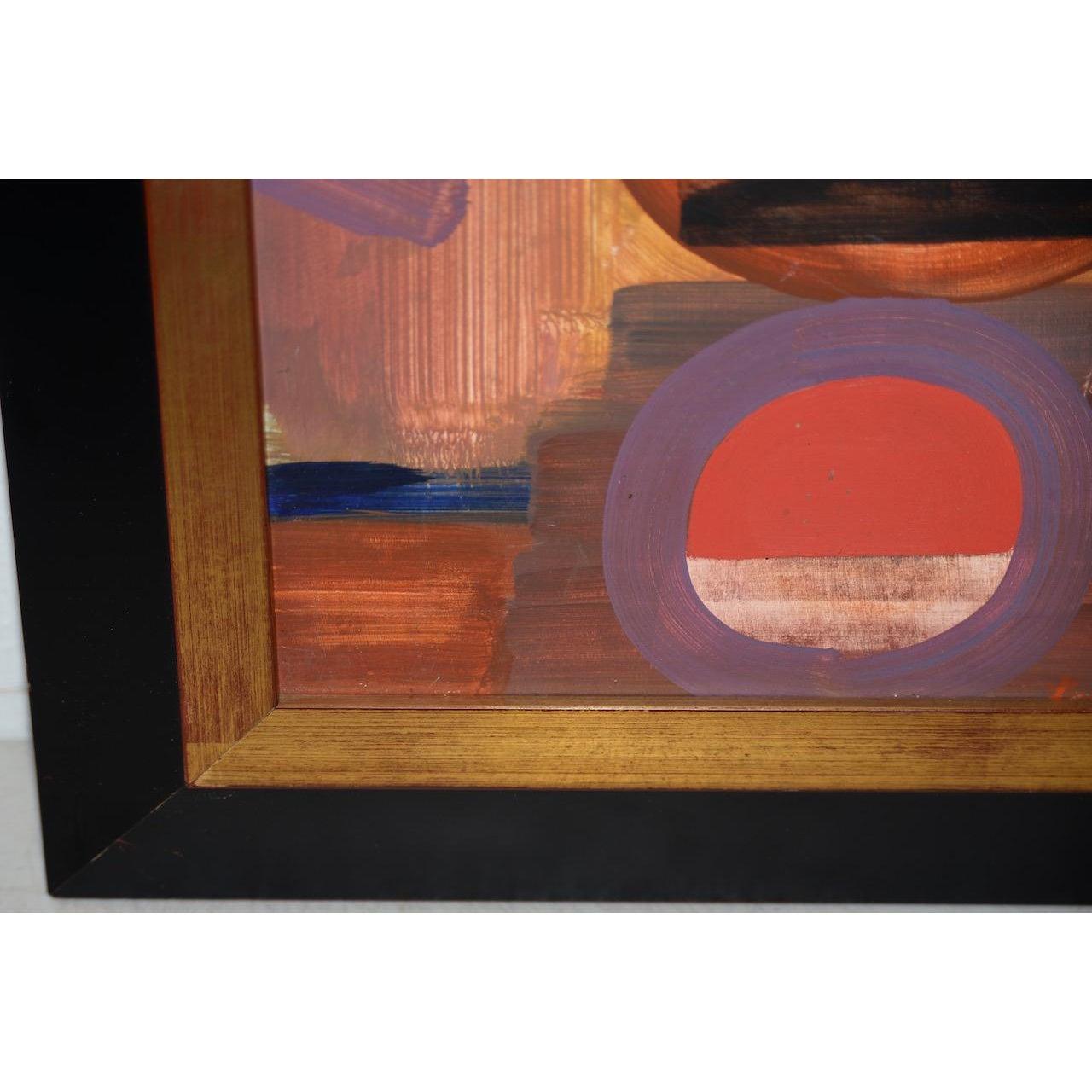 Erle Loran Mid Century Abstract Painting c.1964 3