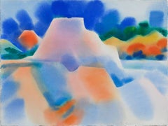 Flat Top Mountain - Abstract Geometric Landscape