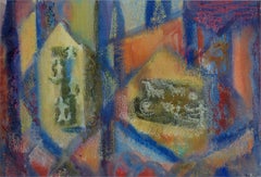 Mid Century Abstract Figurative -- Navajo Hunters