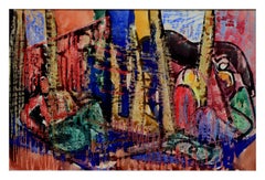 Mid Century Figurative -- Navajo Weaver Hogan