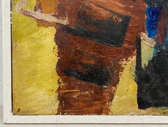 Vintage Abstract Oil Painting by Erle Loran c.1950s