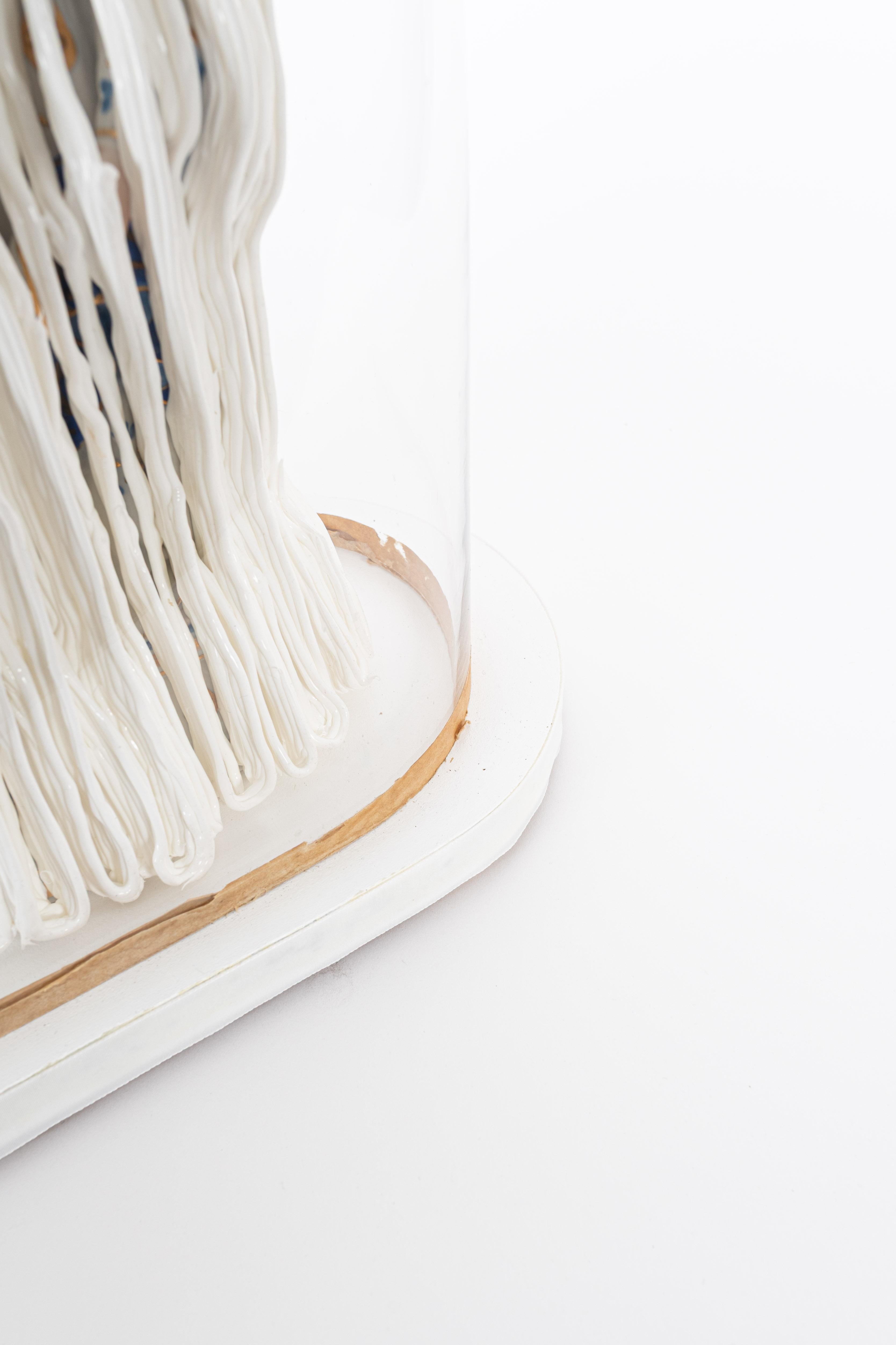 Scultura in silicone e porcellana di 2 statuette in vendita 1