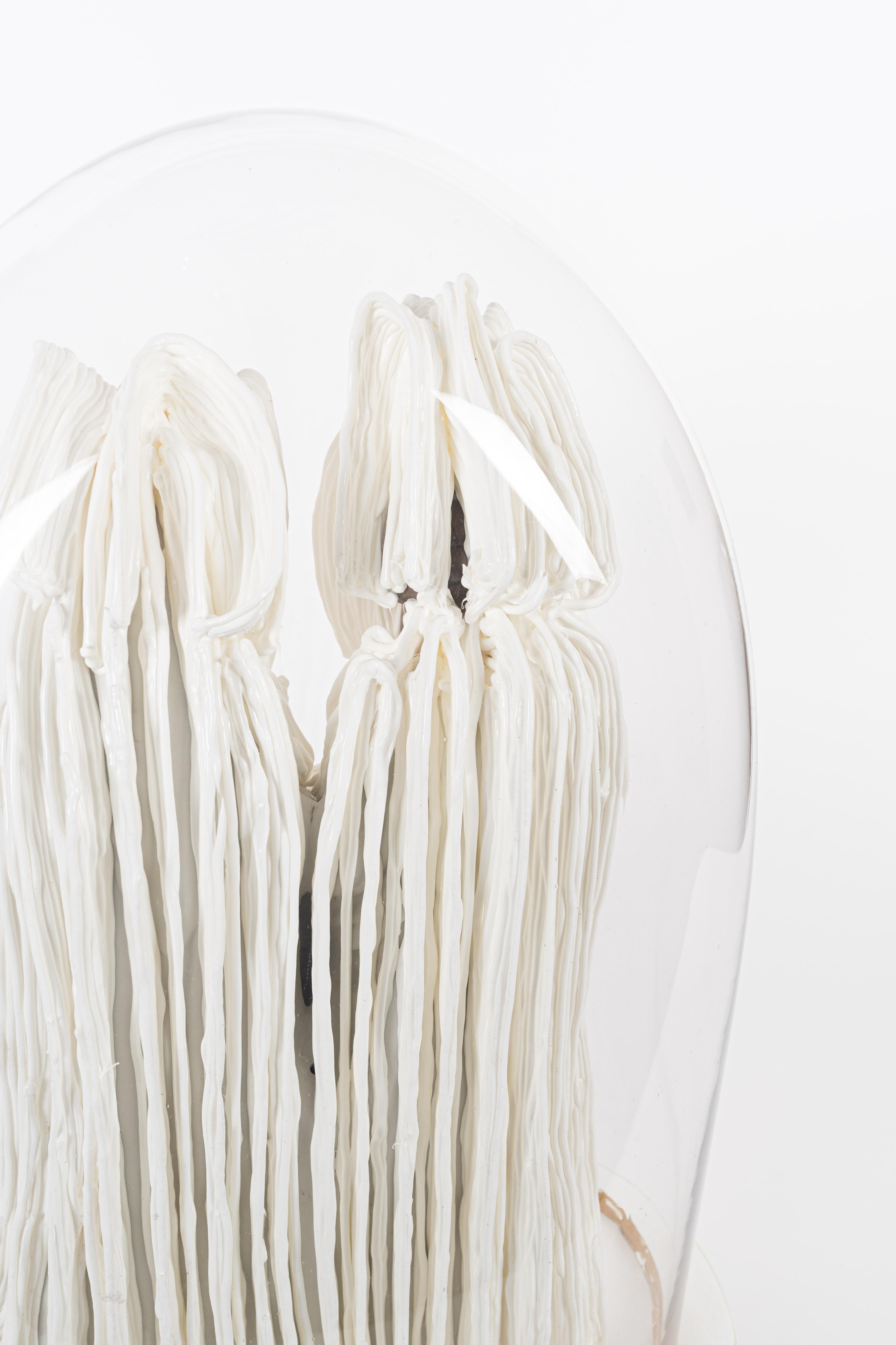 Scultura in silicone e porcellana di 2 statuette in vendita 3