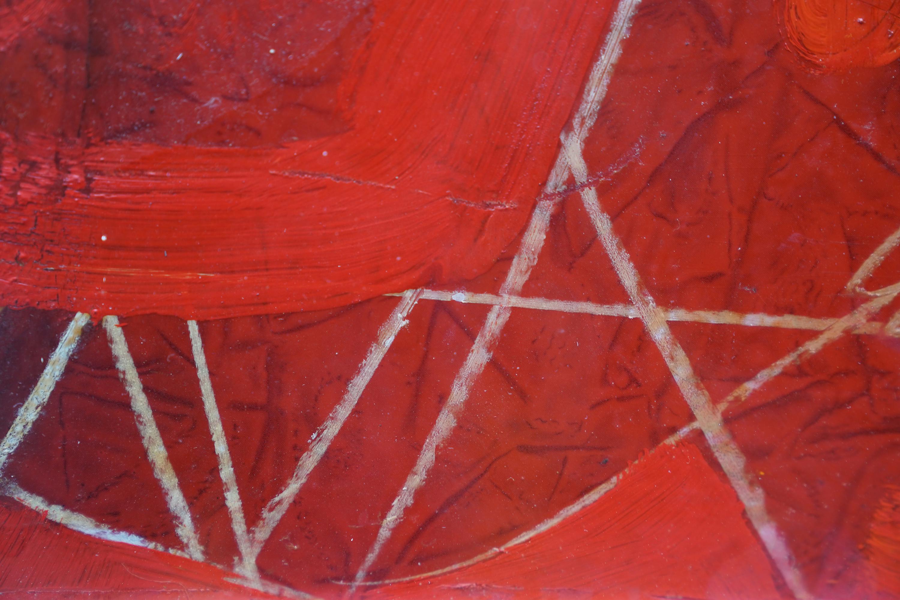 Composizione astratta - Quadro a tecnica mista danese Arte astratta 1969 in vendita 3