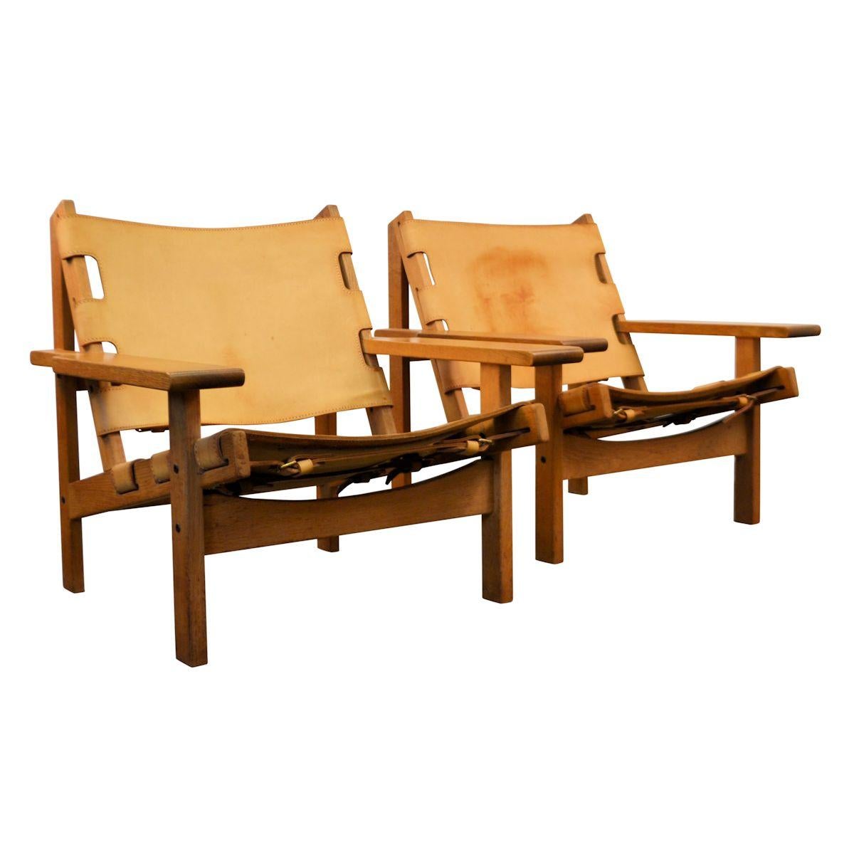 Erling Jessen Danish Design Model 168 Leather Lounge Chairs 7