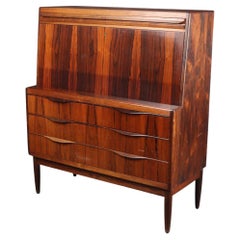 Vintage Erling Torvits Brazilian Rosewood Secretary Desk