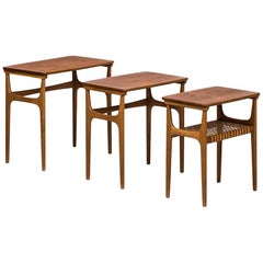 Tables gigognes Erling Torvits Modèle 15 par Heltborg Møbler au Danemark