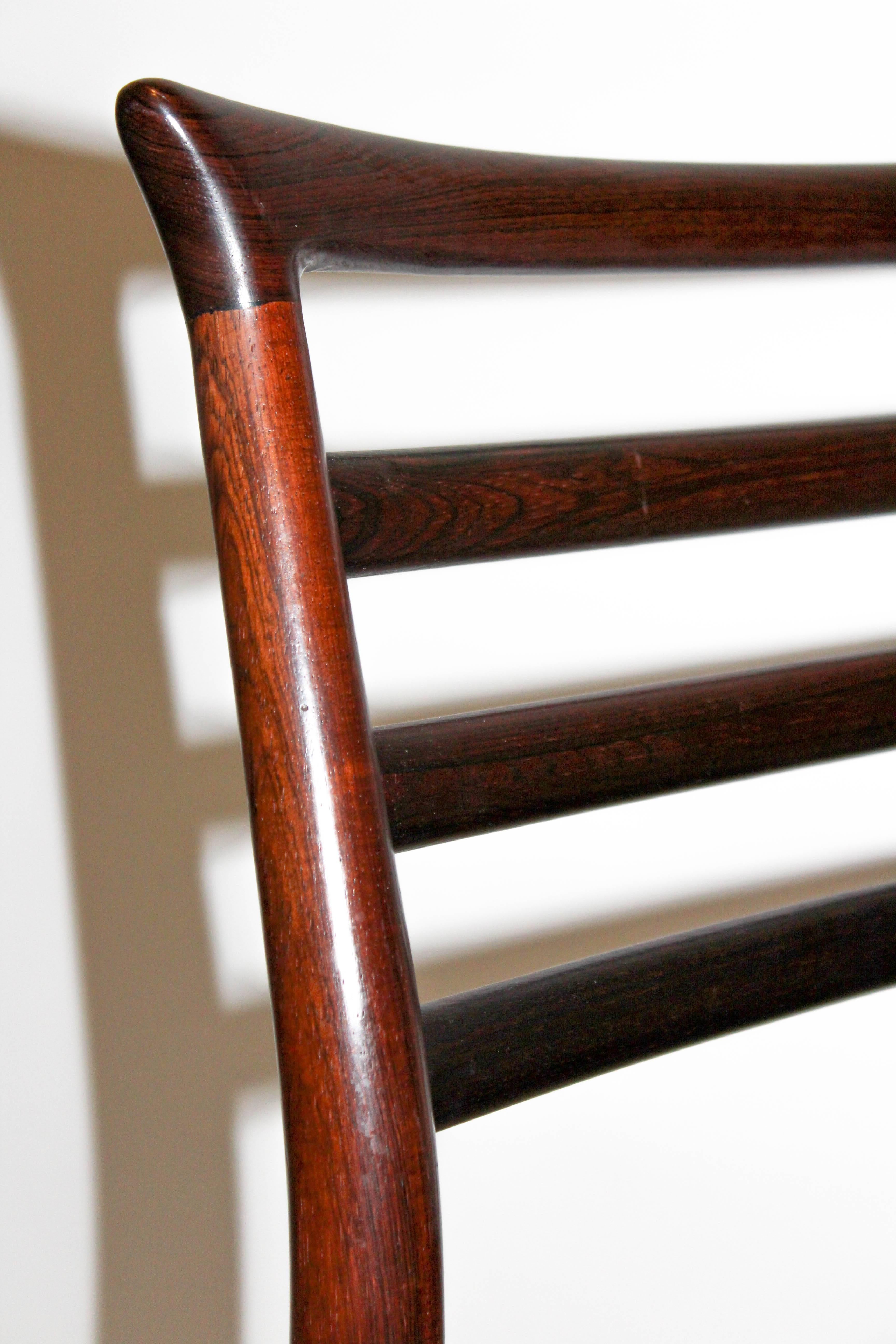 Erling Torvits Rosewood Dining Chairs by Sorø Stolefabrik, Set of Six For Sale 3