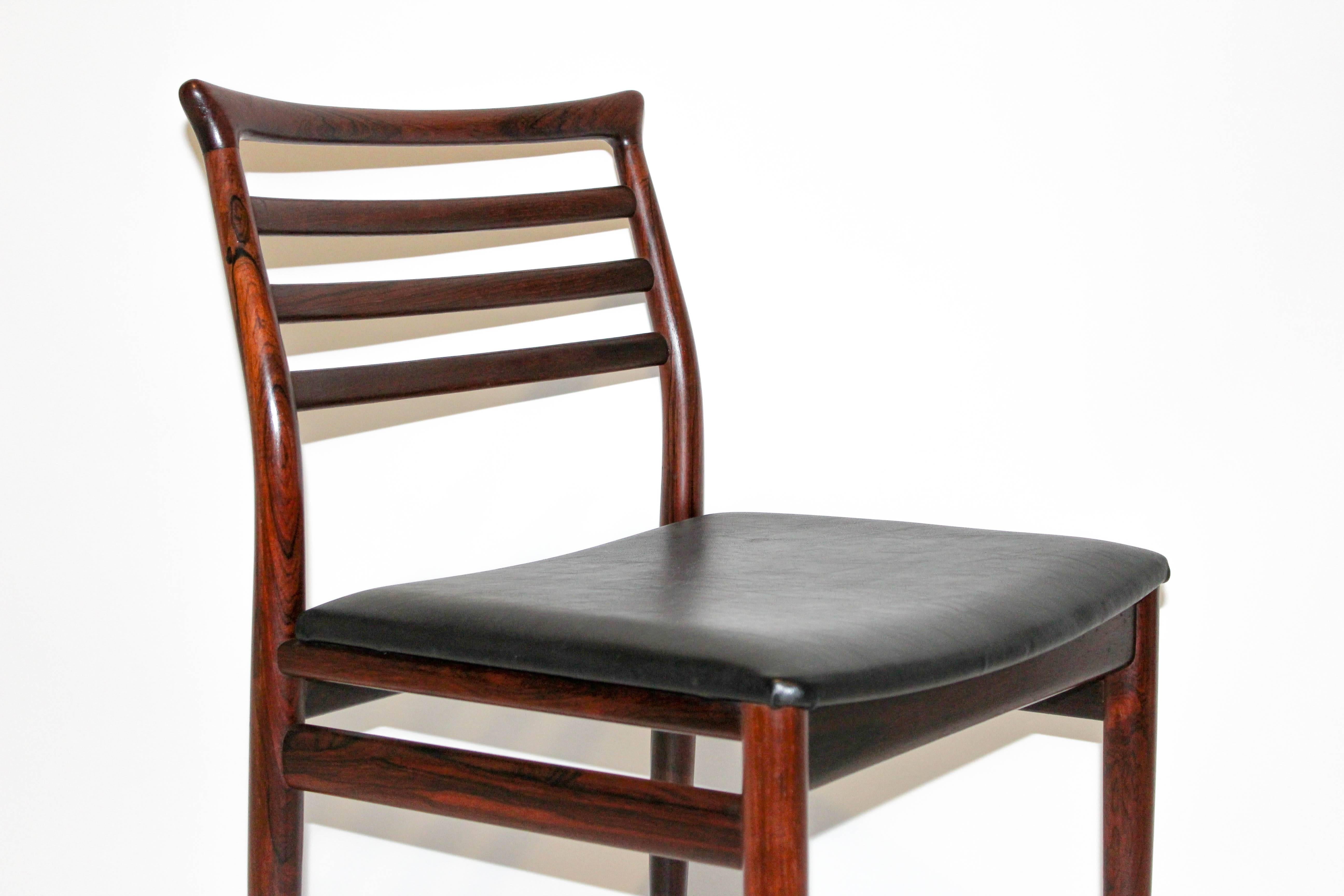 Danish Erling Torvits Rosewood Dining Chairs by Sorø Stolefabrik, Set of Six For Sale