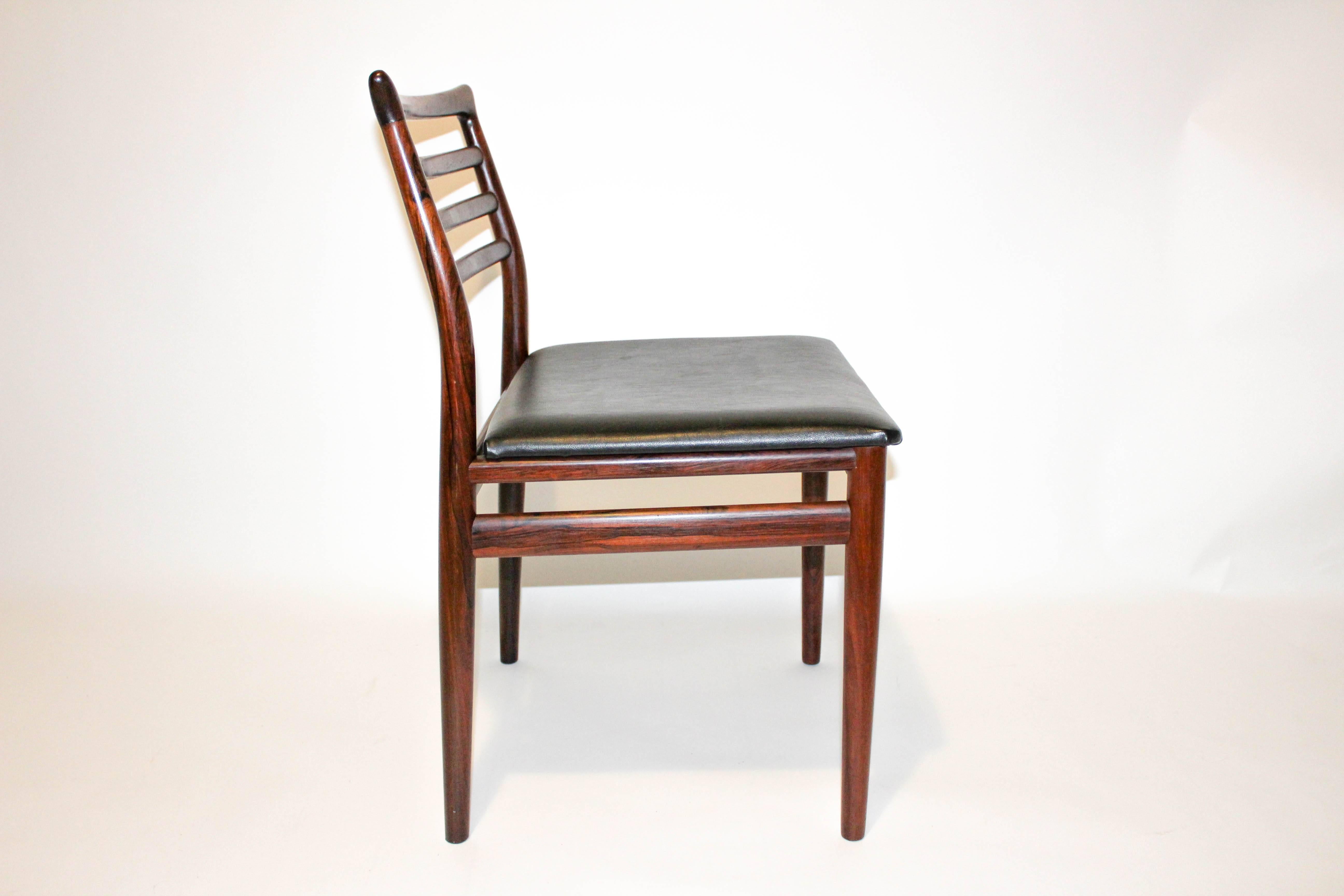 Erling Torvits Rosewood Dining Chairs by Sorø Stolefabrik, Set of Six In Good Condition For Sale In Malmo, SE