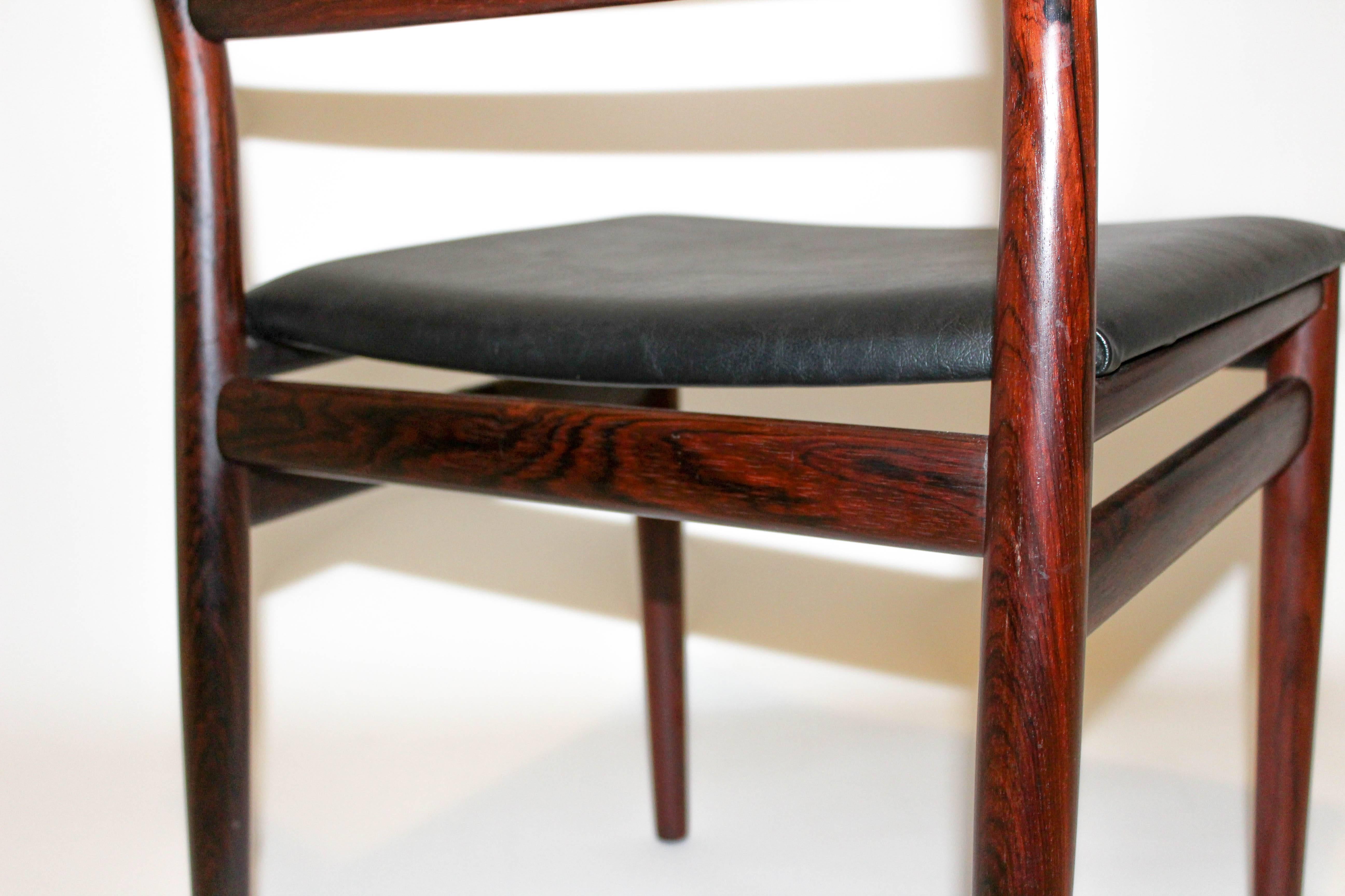 Erling Torvits Rosewood Dining Chairs by Sorø Stolefabrik, Set of Six For Sale 2