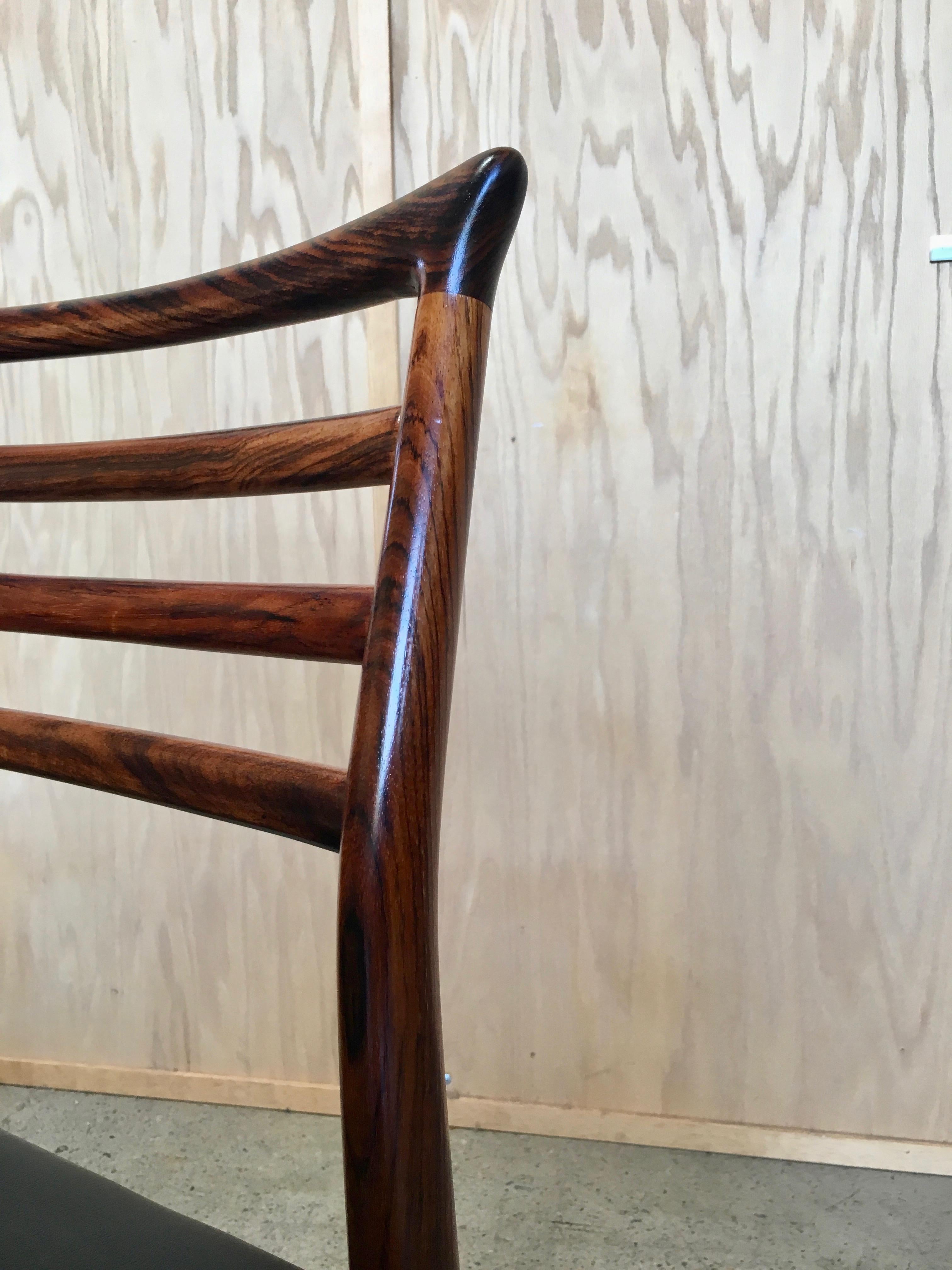 Erling Torvits Rosewood Dining Chairs by Sorø Stolefabrik, Set of Six 6