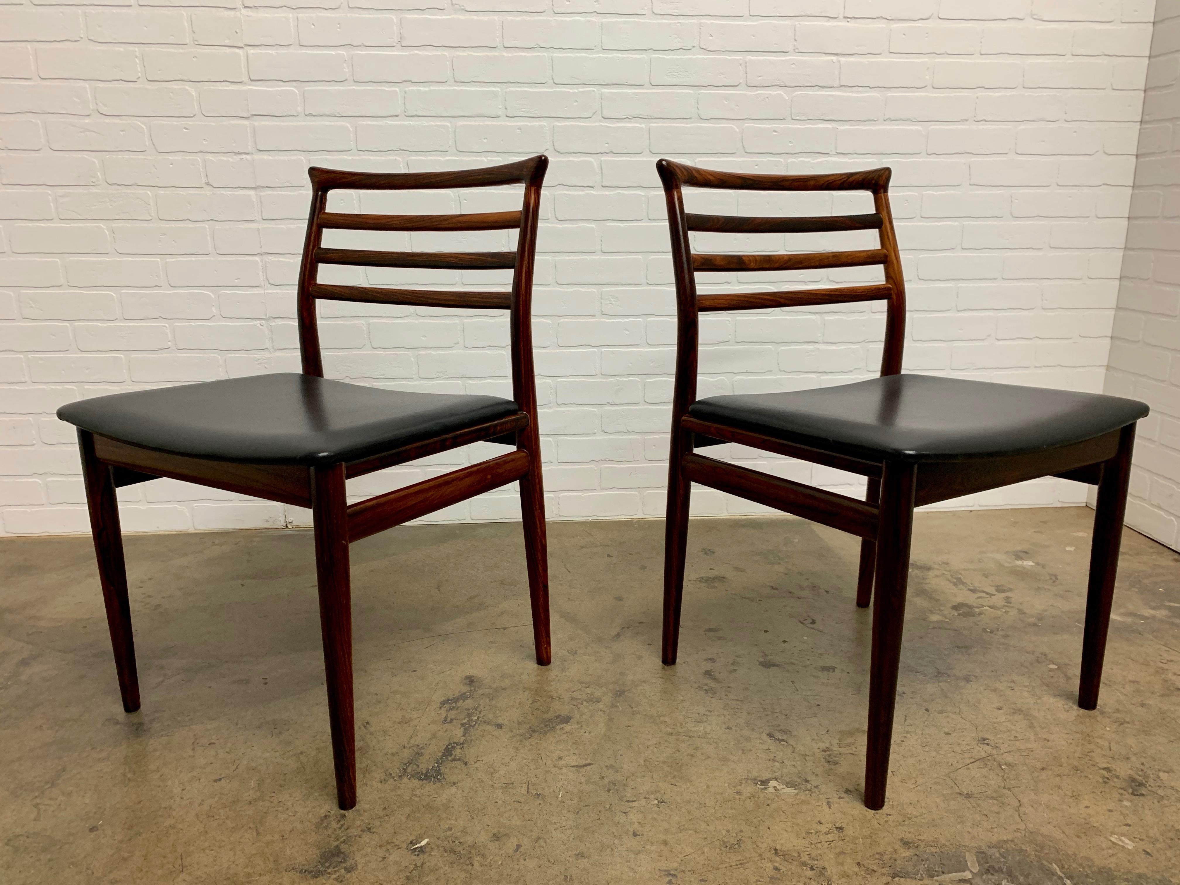 Erling Torvits Rosewood Dining Chairs by Sorø Stolefabrik, Set of Six 8