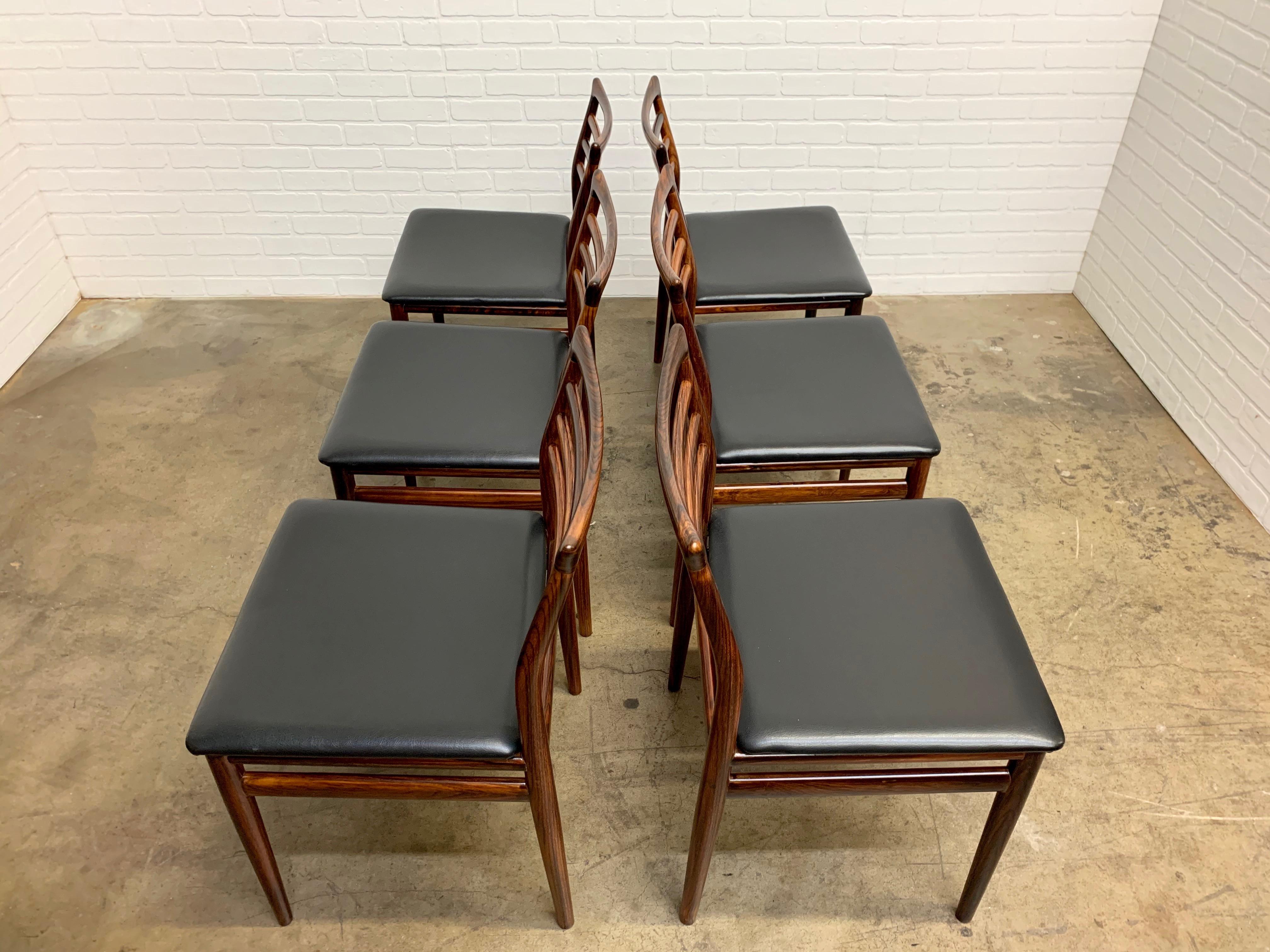 20th Century Erling Torvits Rosewood Dining Chairs by Sorø Stolefabrik, Set of Six