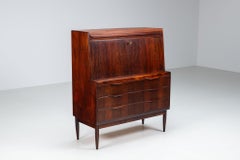 Erling Torvits secretary desk in rosewood Klim Mobelfabrik Denmark 1960