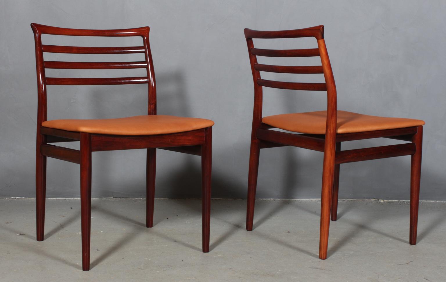 Danish Erling Torvits, Set of Six Dining Chairs