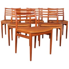 Erling Torvits, Set of Six Dining Chairs