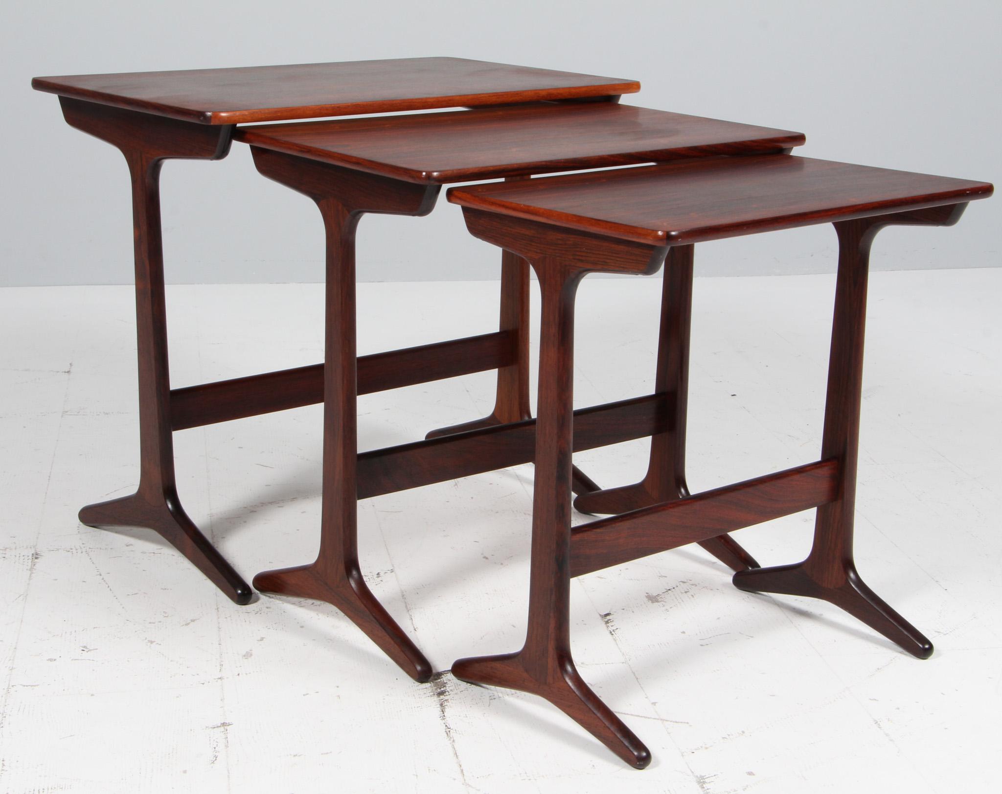 Erling Torvits, Set of Stacking Tables In Excellent Condition For Sale In Esbjerg, DK