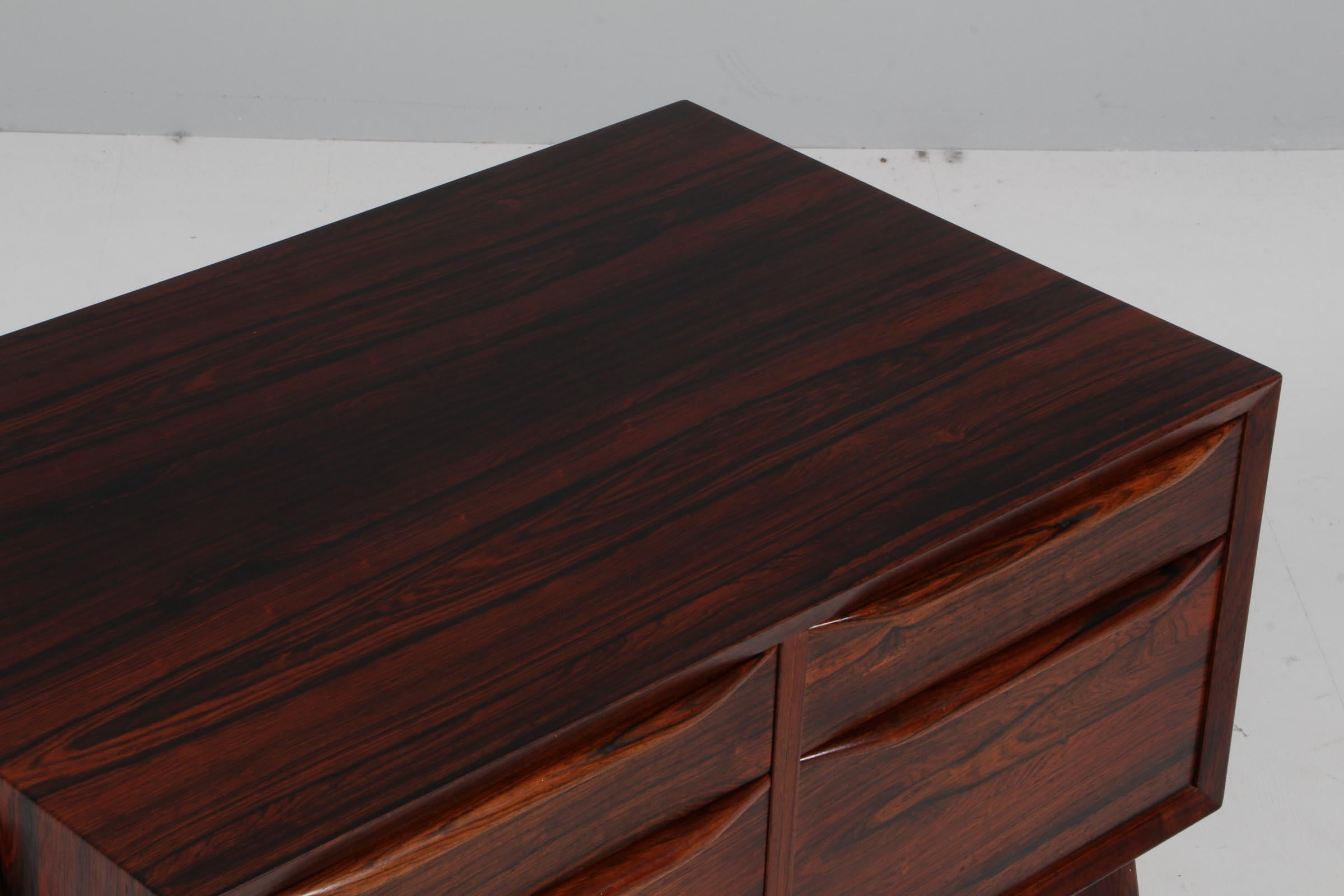Scandinavian Modern Erling Torvits, Sewing nest, Rosewood For Sale
