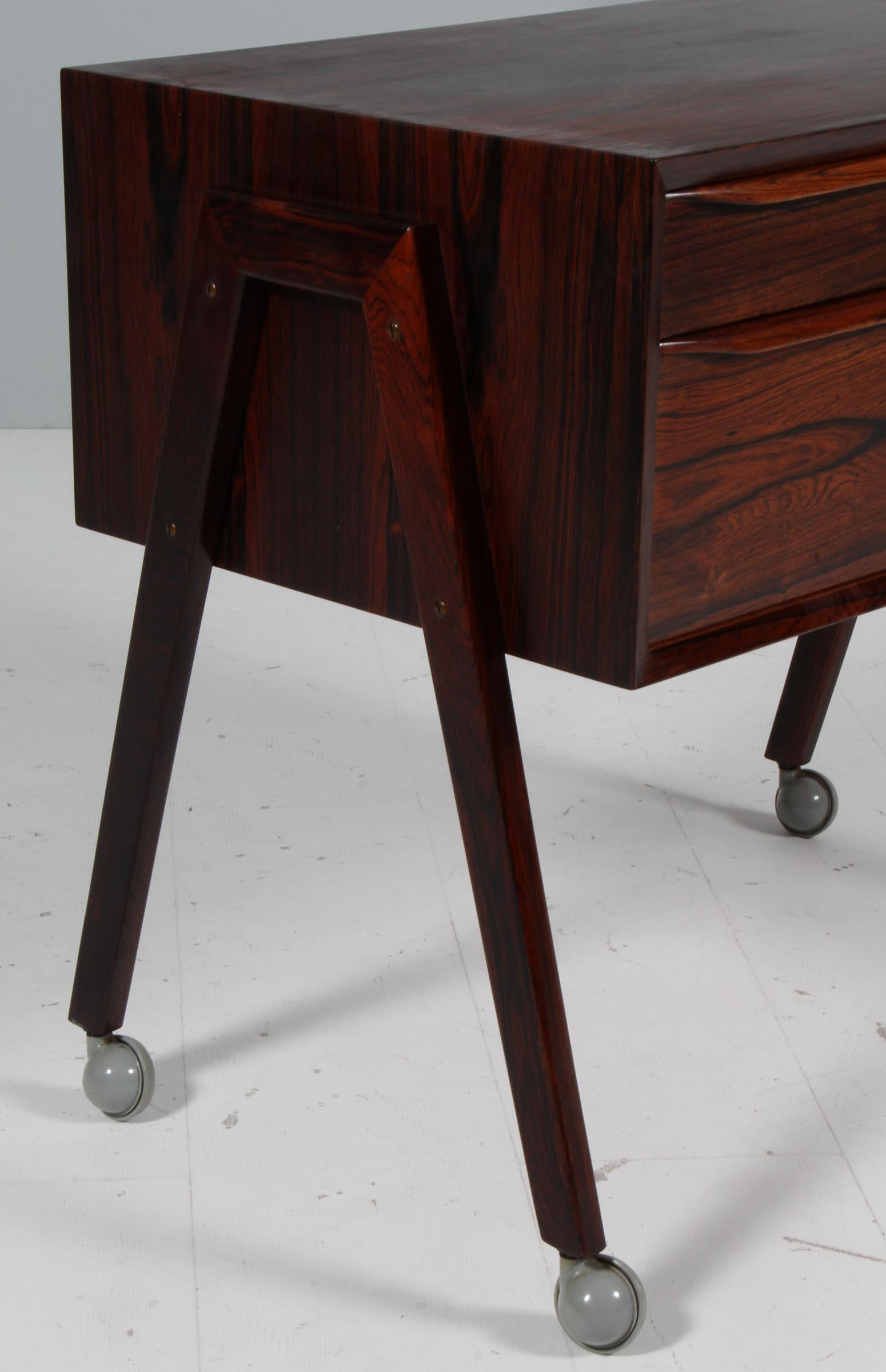 Erling Torvits, Sewing nest, Rosewood In Good Condition For Sale In Esbjerg, DK
