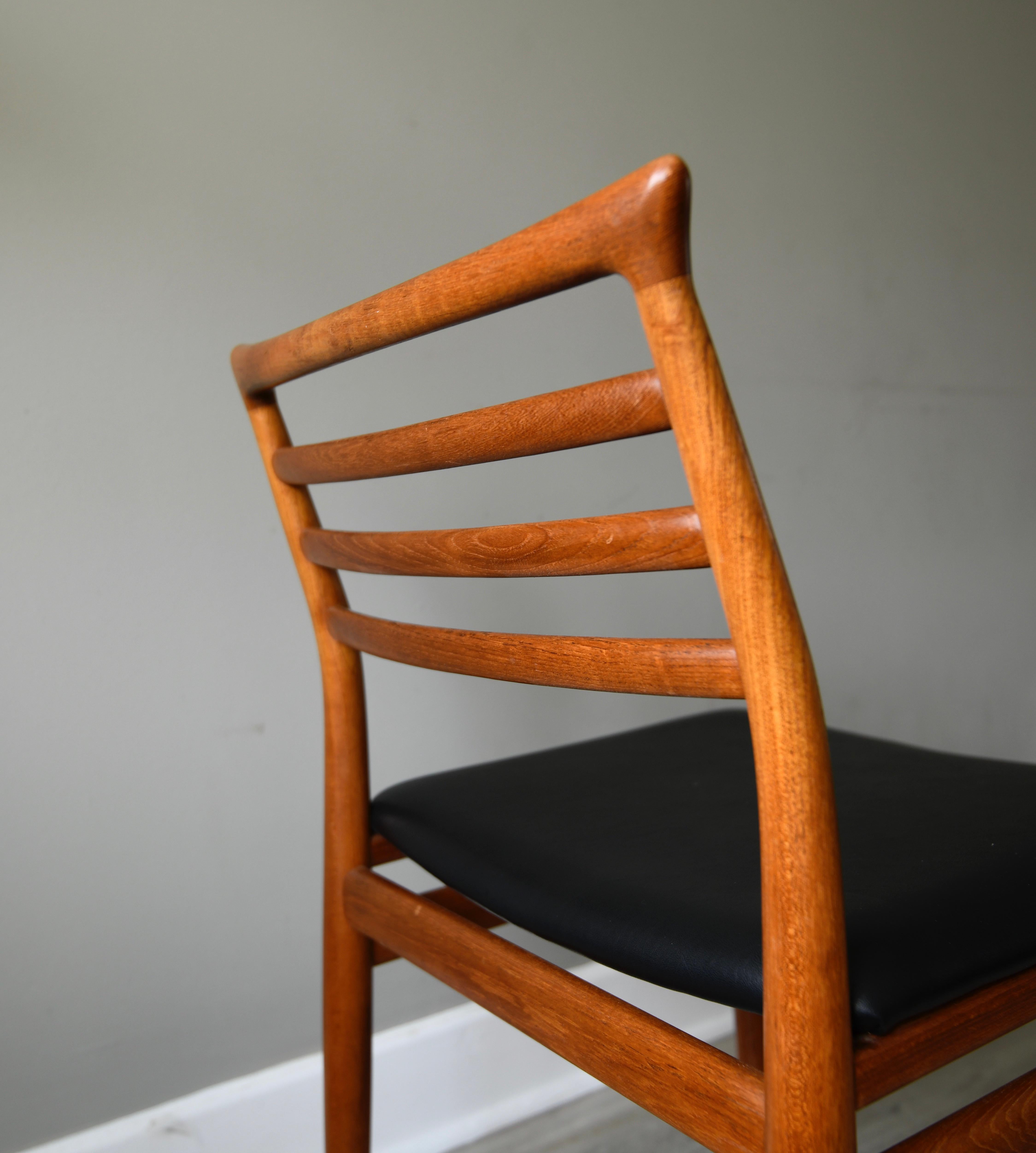 Erling Torvits Teak Dining Chairs for Sorø Stolefabrik, 1960s In Good Condition For Sale In everton lymington, GB
