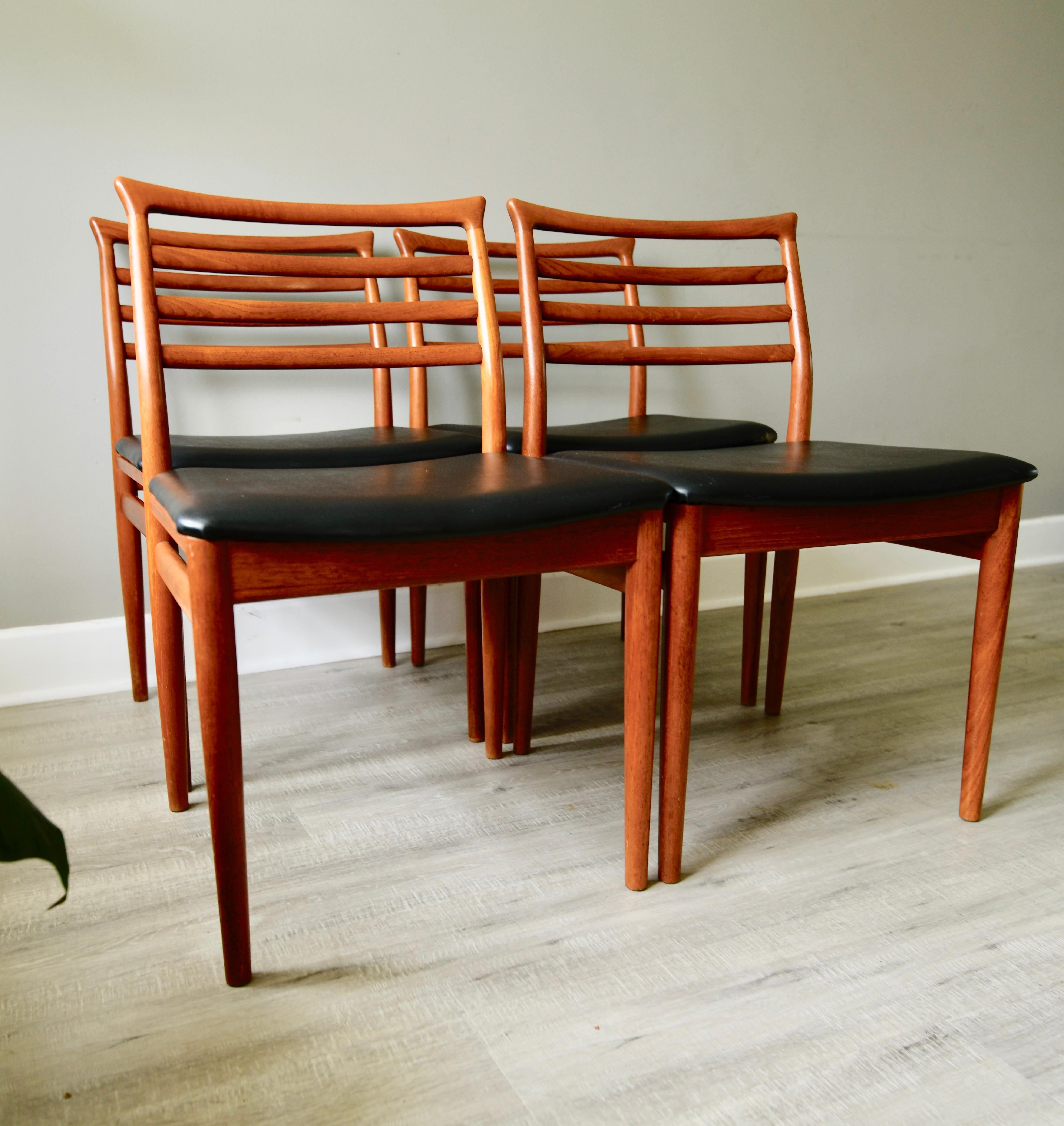 Erling Torvits Teak Dining Chairs for Sorø Stolefabrik, 1960s For Sale 2