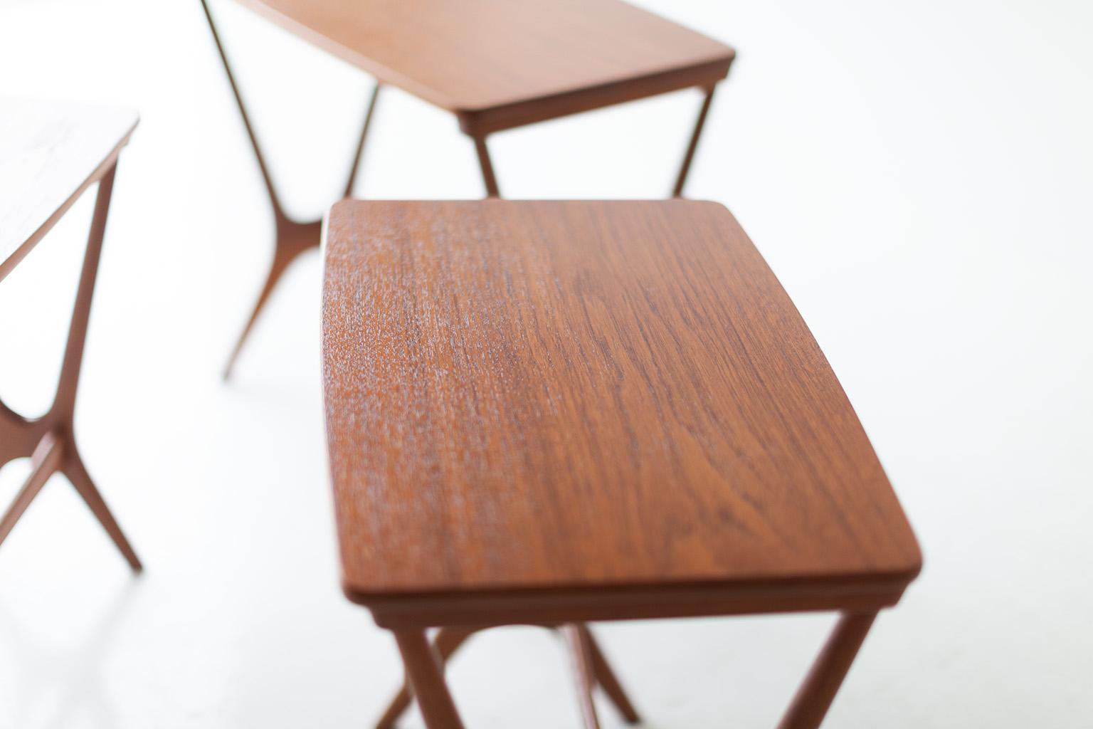 Erling Torvits Teak Stacking Tables for Heltborg Møbler 5