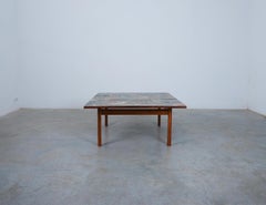 Erling Viksjø Conglo Terrazzo Coffee Table, Wood & Stones, 1960s
