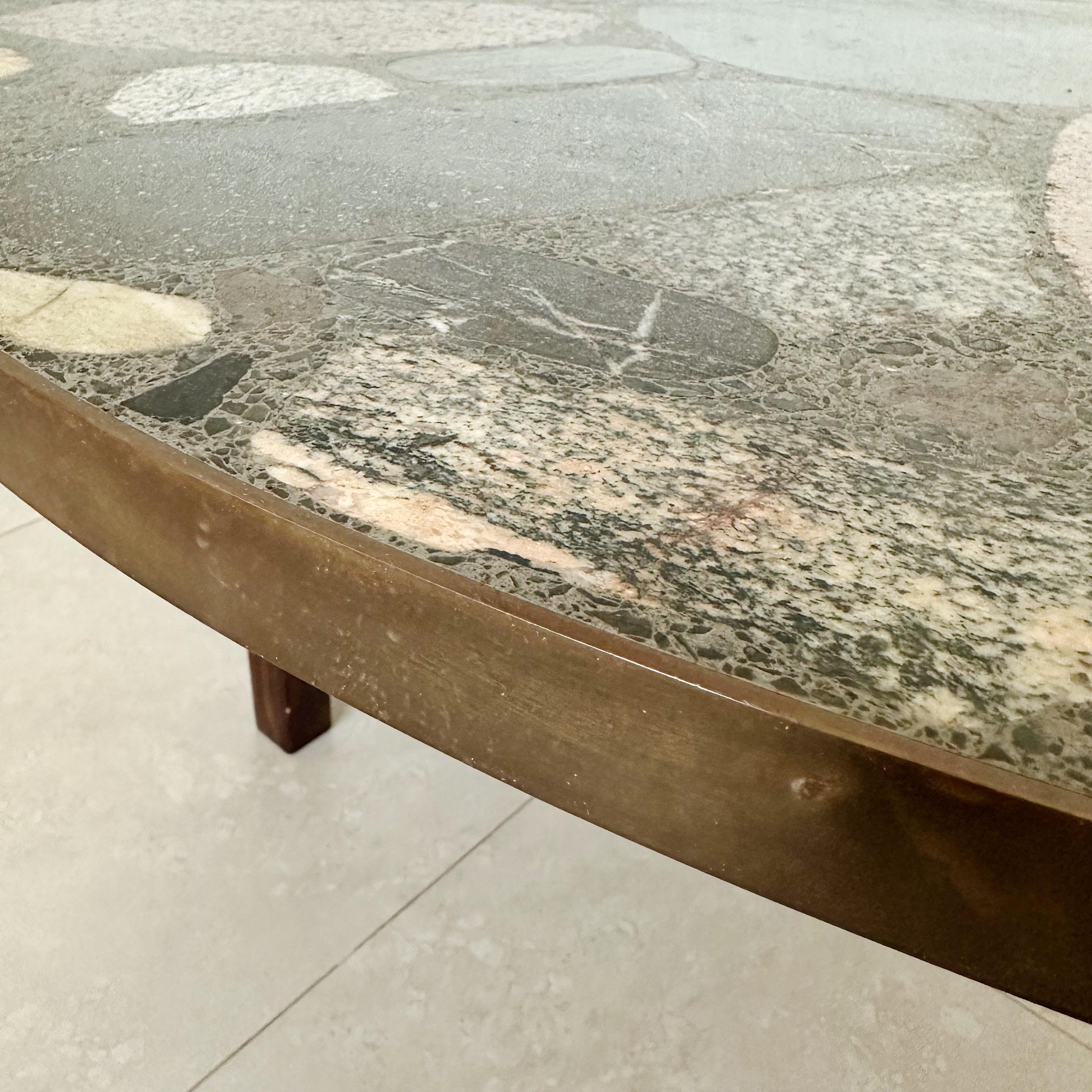 Mid-20th Century Erling Viksjo Terrazzo Congo Coffee Table Produced in Norway