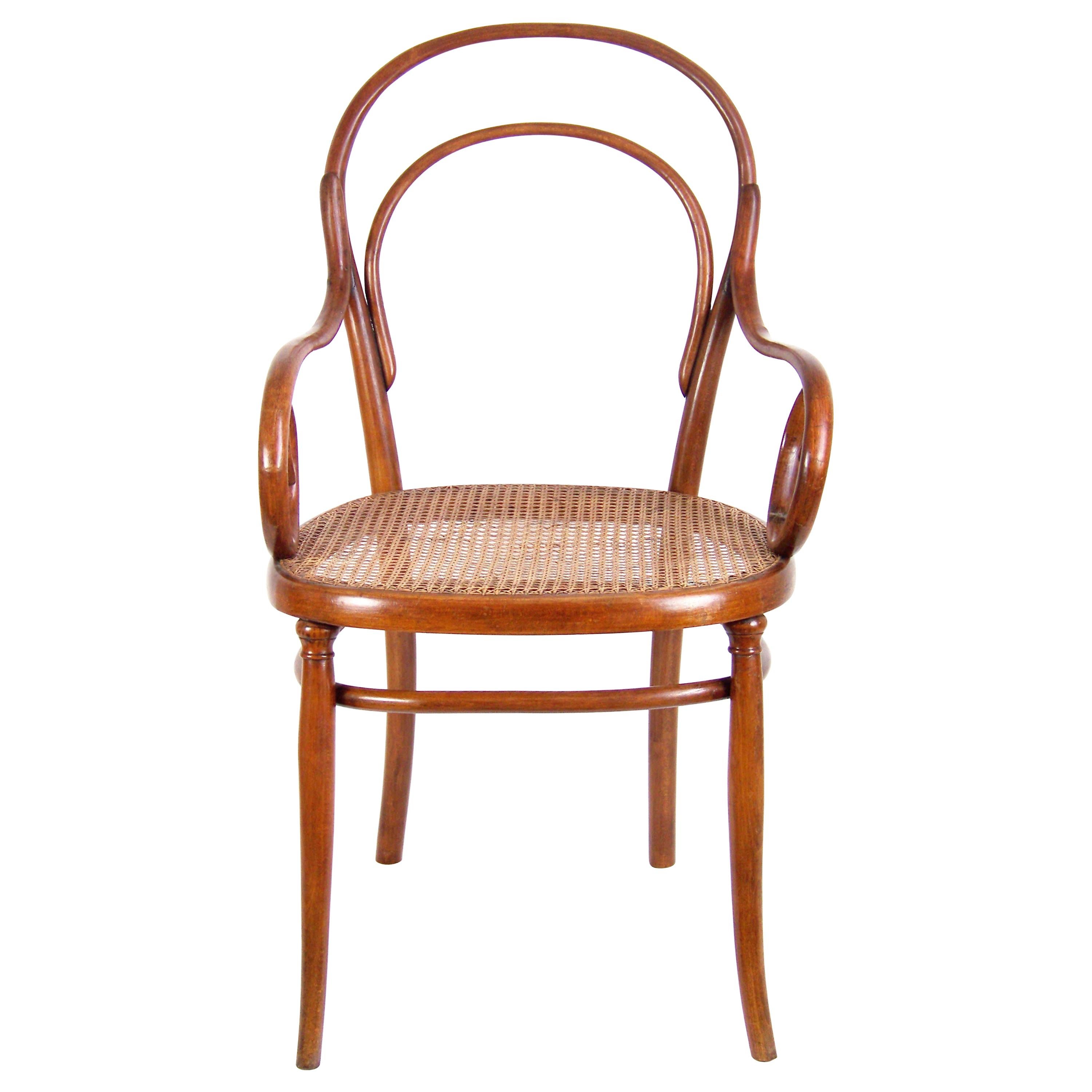 Erly Armchair Thonet Nr.8, 1A Label For Sale