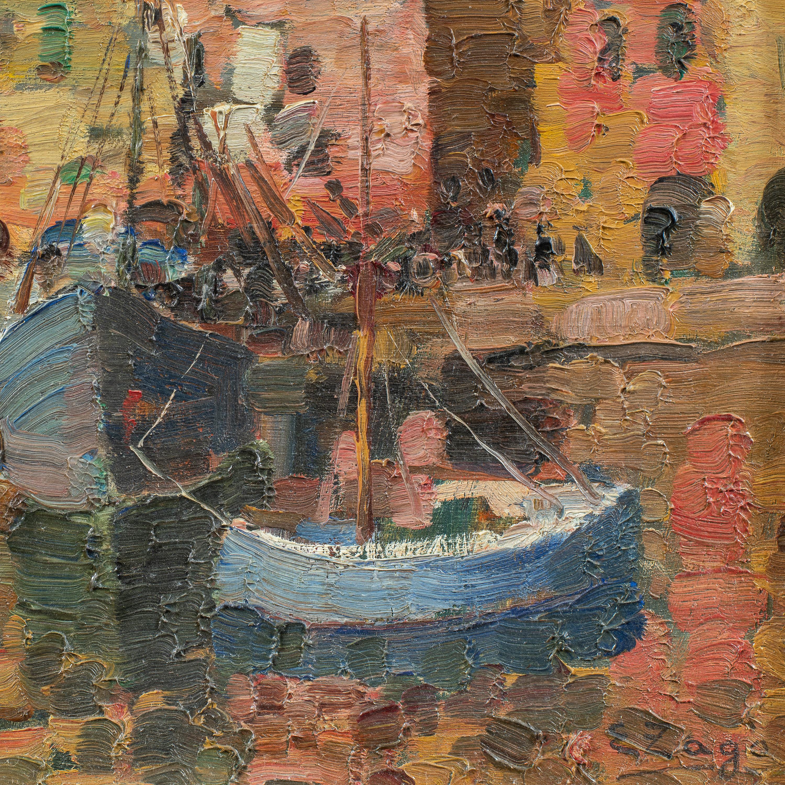 Erma Zago (pintora vedutista veneciana) - Pintura paisajista del siglo XX - Génova en venta 1