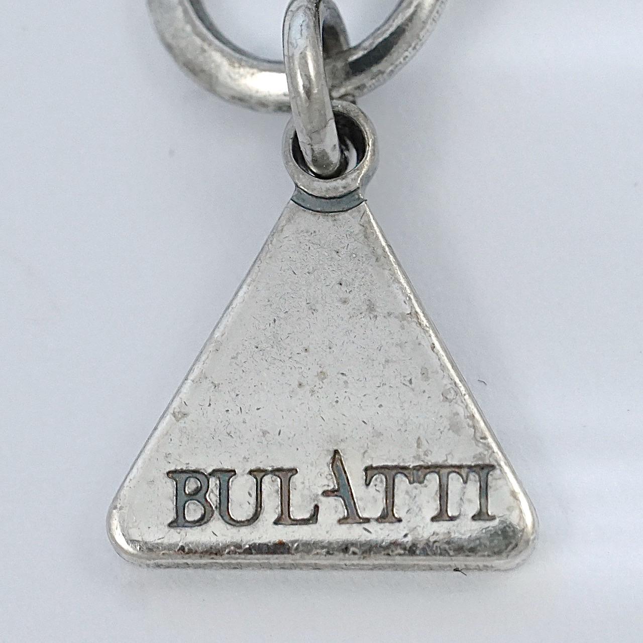 Mixed Cut Ermani Bulatti Silver Tone and Crystal Cross Pendant and Omega Chain circa 1980s For Sale