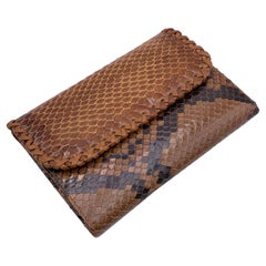 Ermanno Daelli Light Brown Flap Wallet mit Scheckbuchhalter